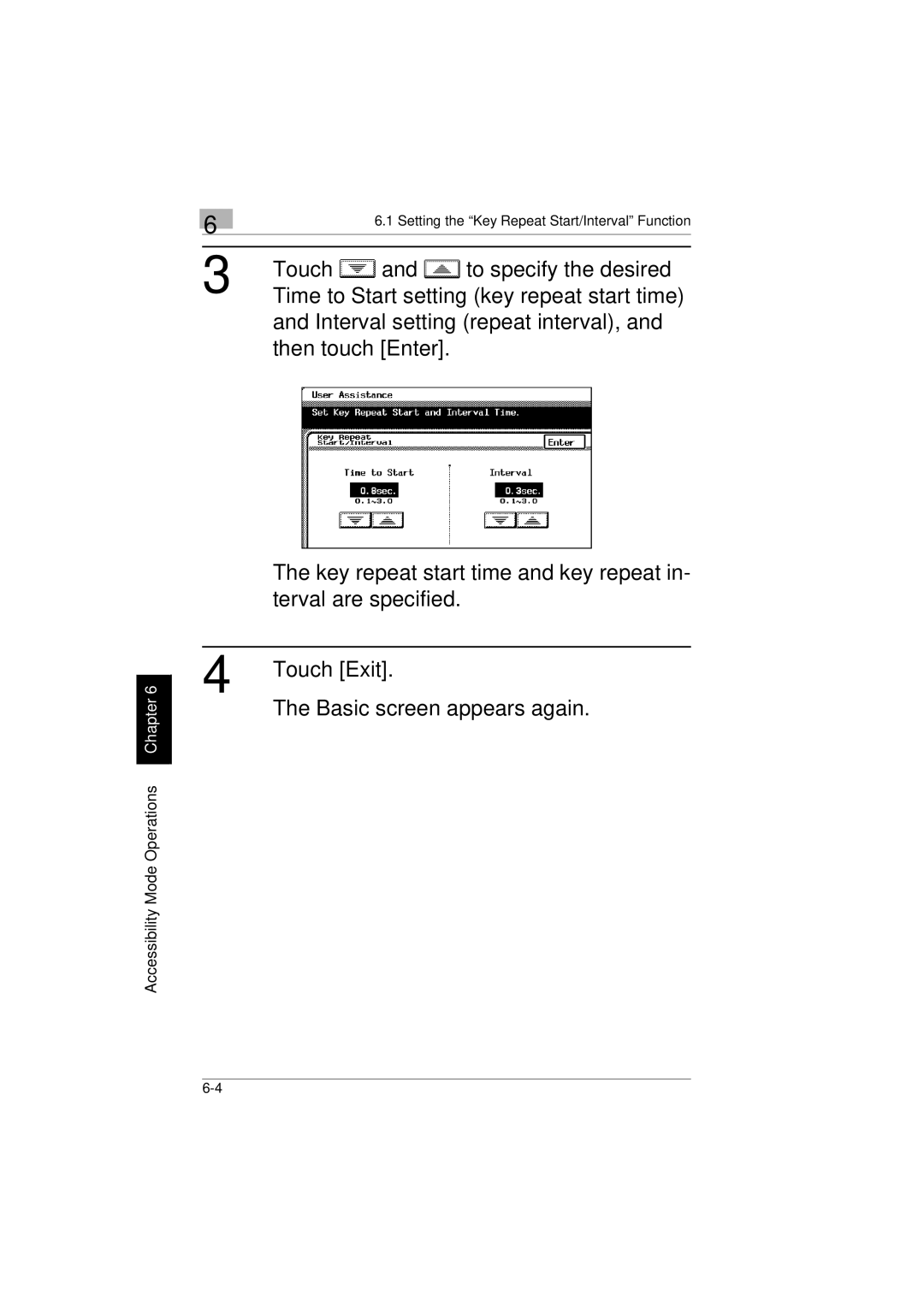 Kyocera KM-C2230 manual Touch To specify the desired 