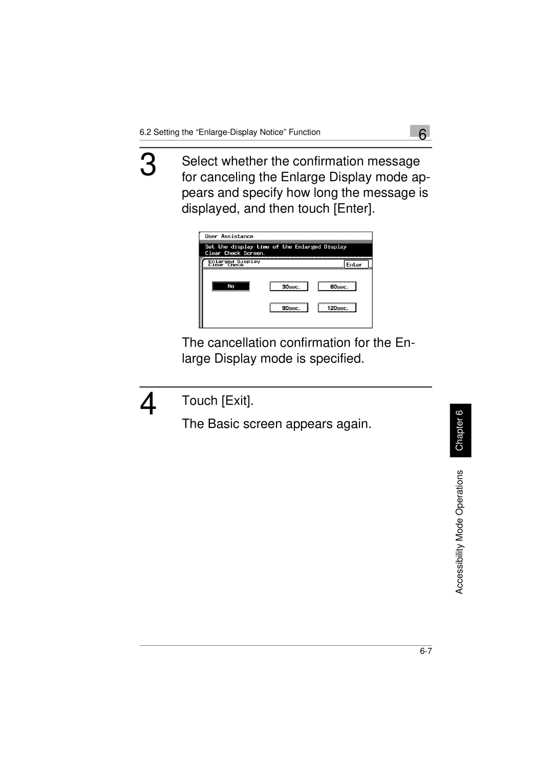 Kyocera KM-C2230 manual Select whether the confirmation message 