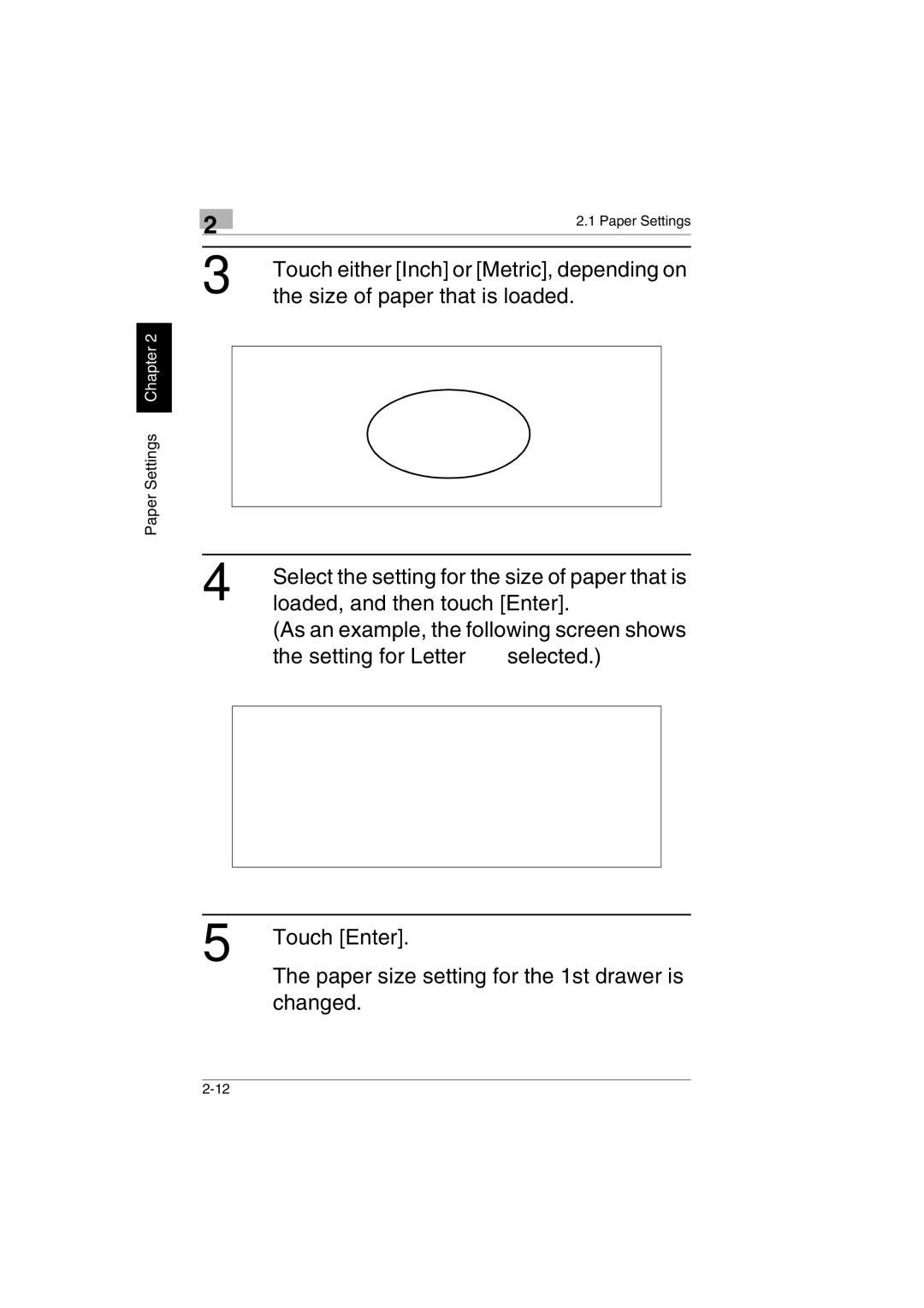 Kyocera KM-C2230 manual Size of paper that is loaded 