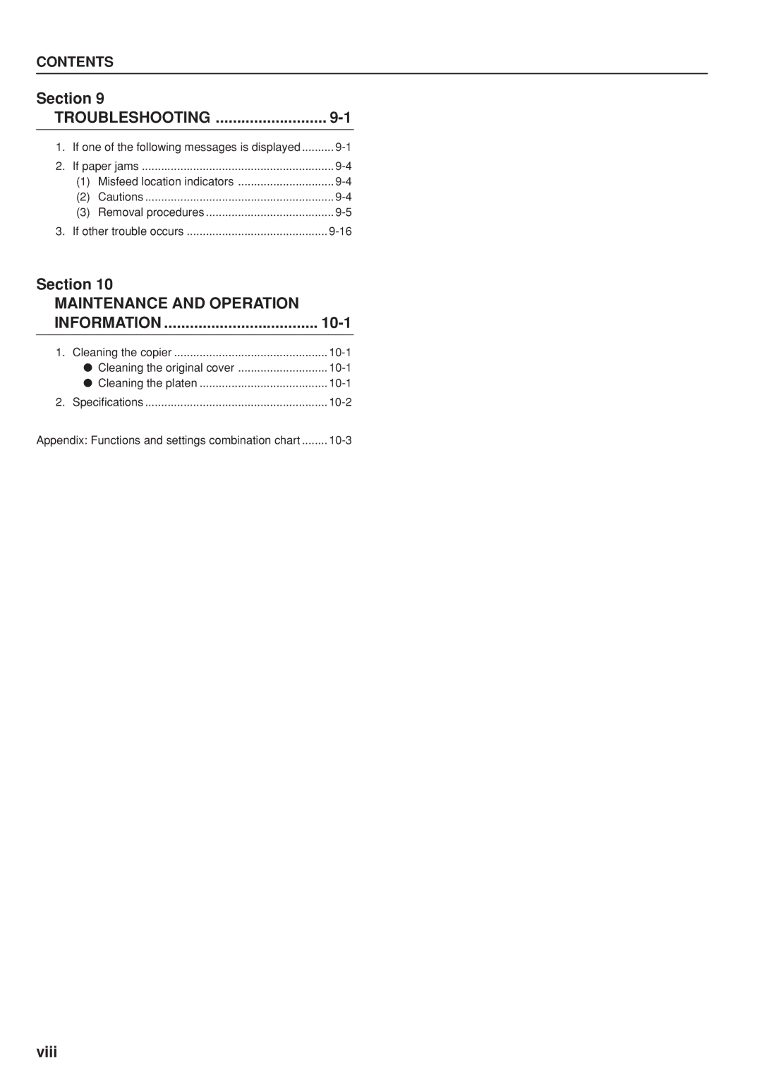 Kyocera KM-C830D manual Troubleshooting 