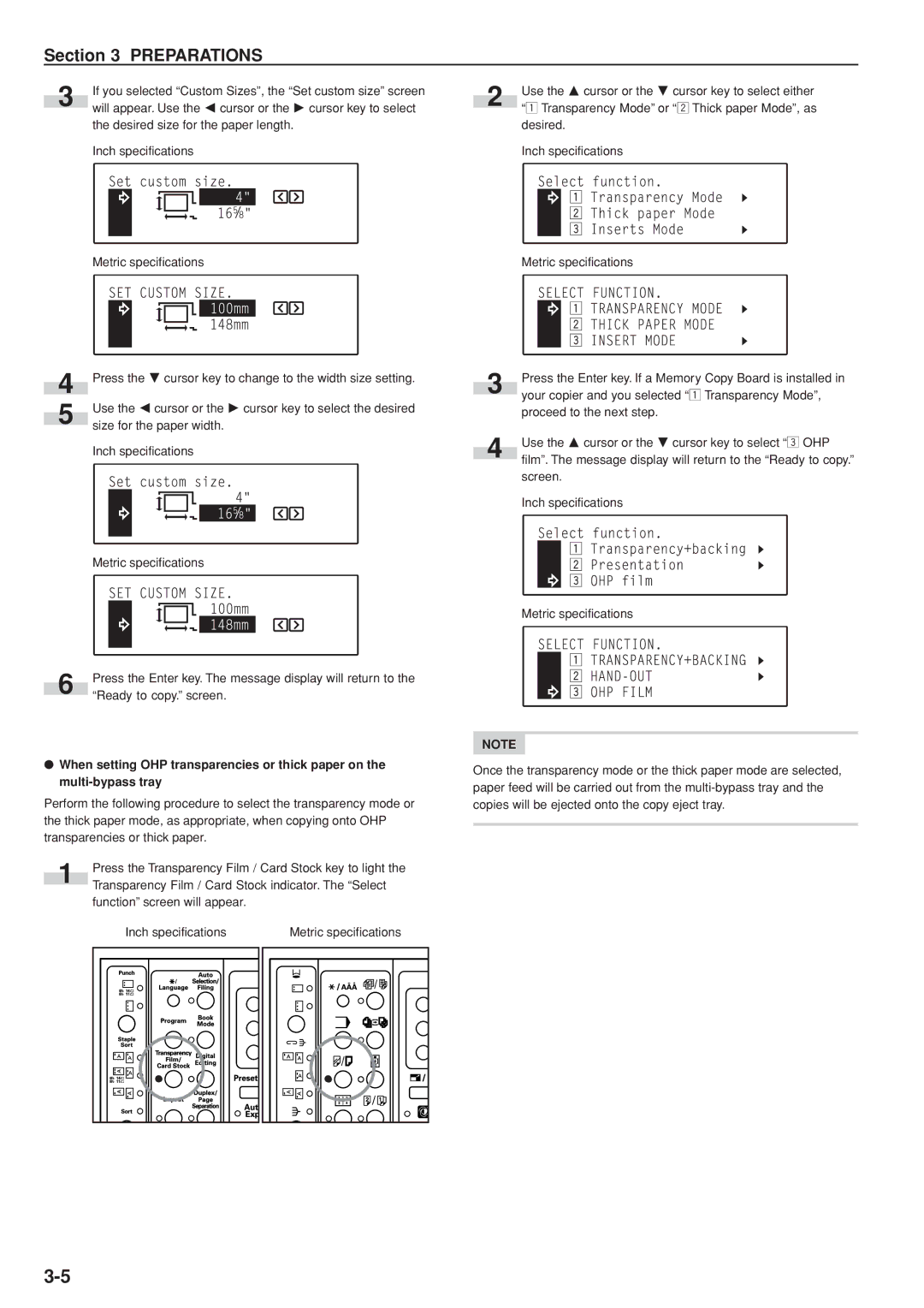 Kyocera KM-C830D manual Will appear. Use the O cursor or the P cursor key to select 