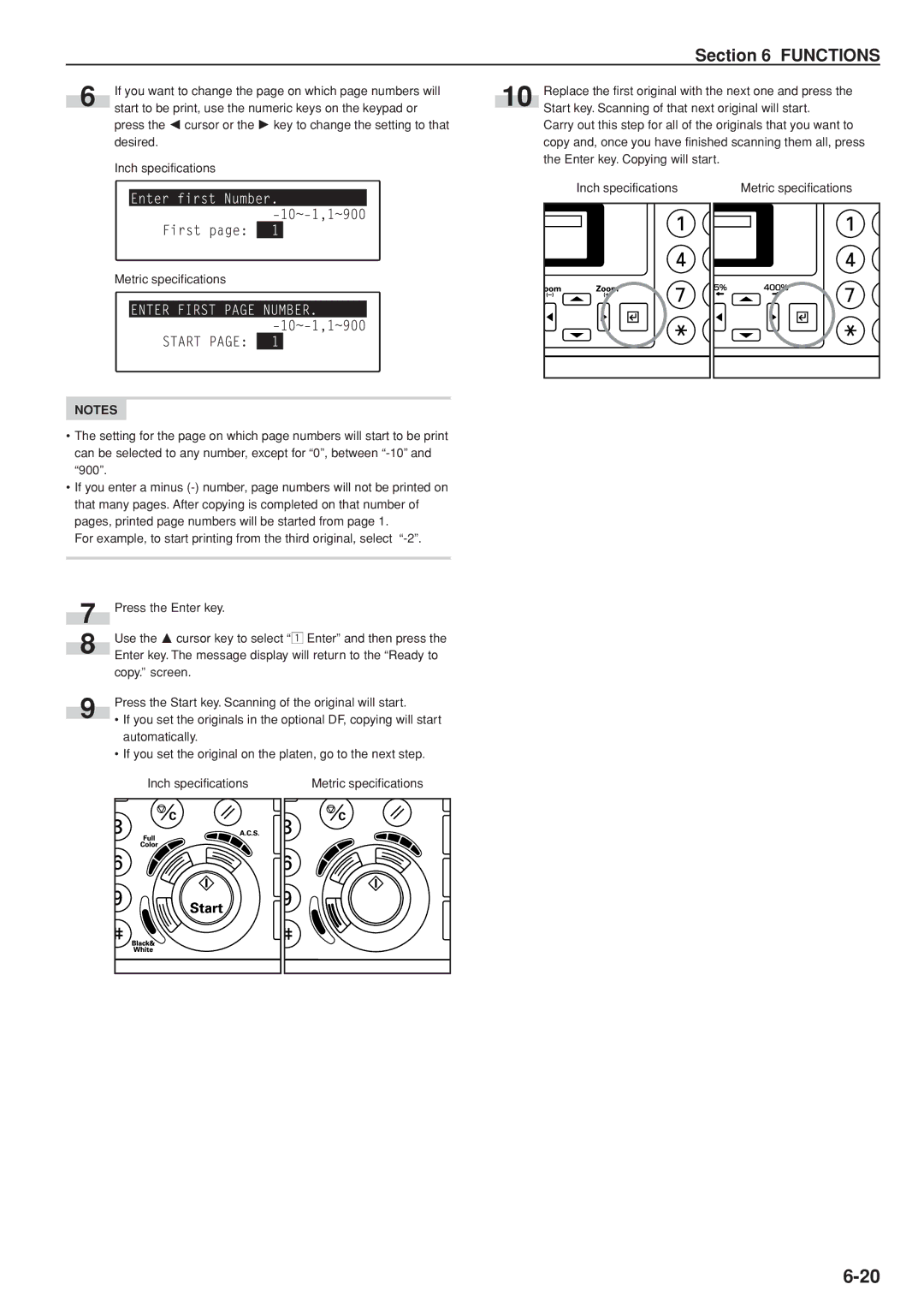 Kyocera KM-C830D manual Start to be print, use the numeric keys on the keypad or 