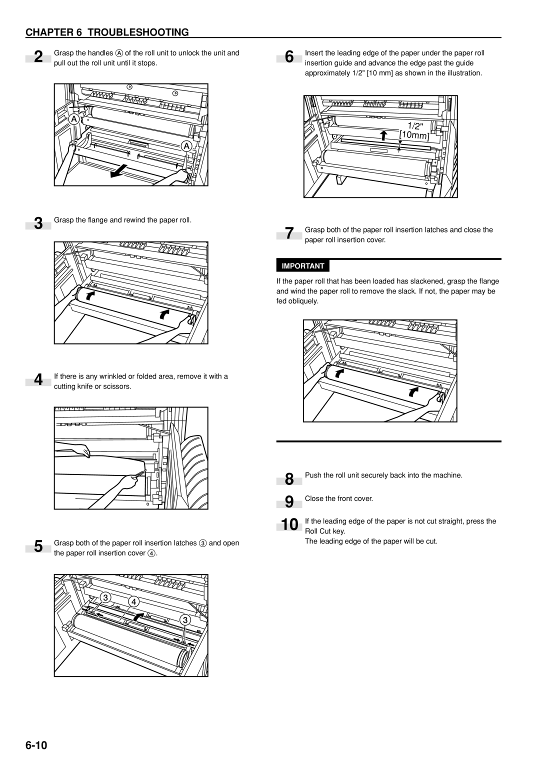 Kyocera KM-P4845w, KM-P4850w manual Grasp the handles a of the roll unit to unlock the unit 