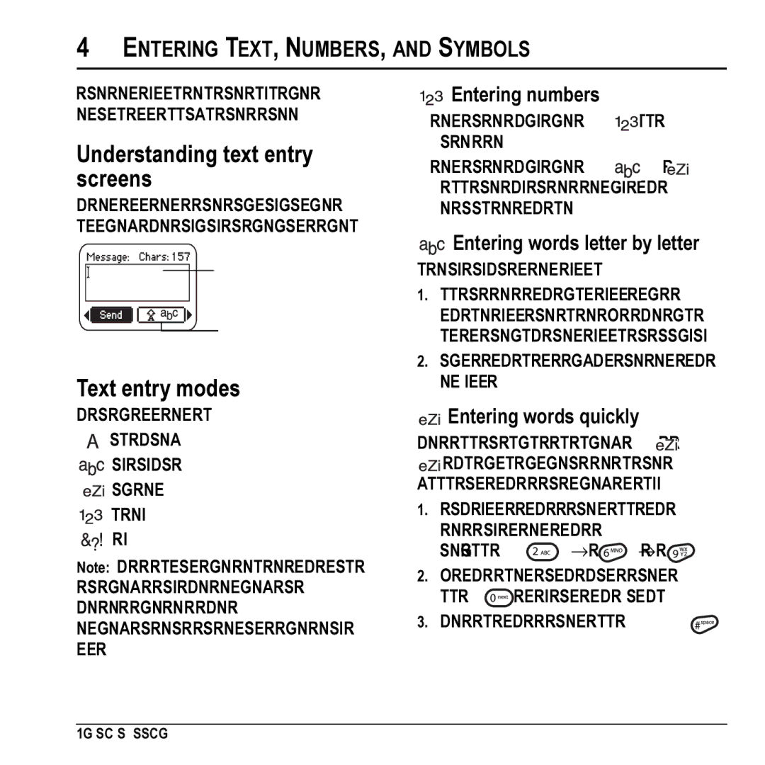 Kyocera KX17 manual Understanding text entry screens, Text entry modes, Entering TEXT, NUMBERS, and Symbols 