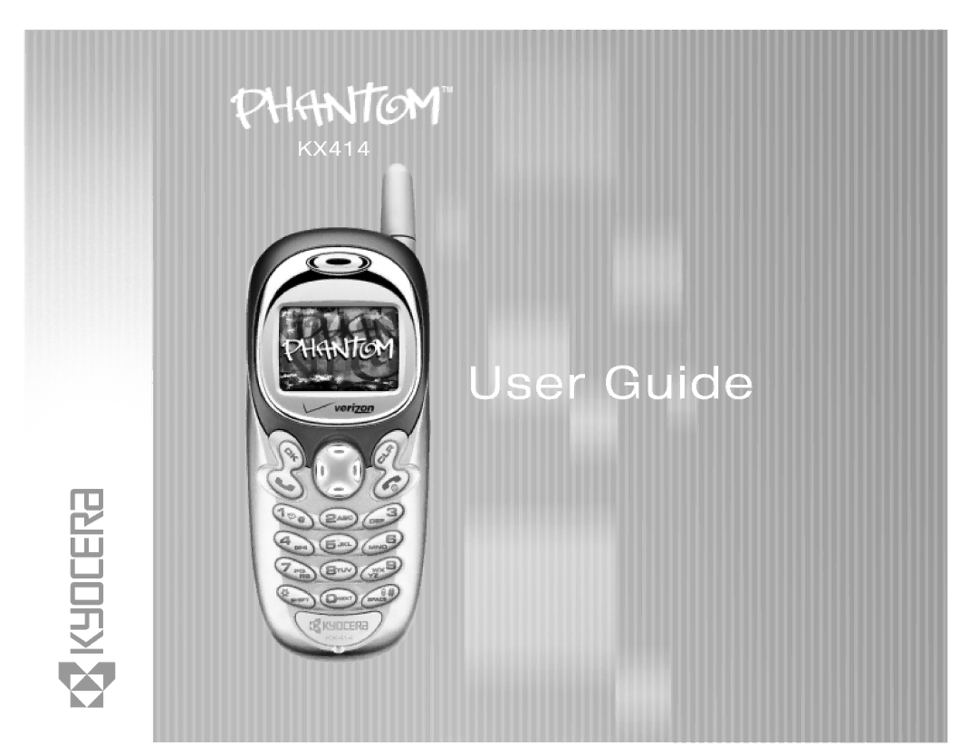 Kyocera KX414 manual 