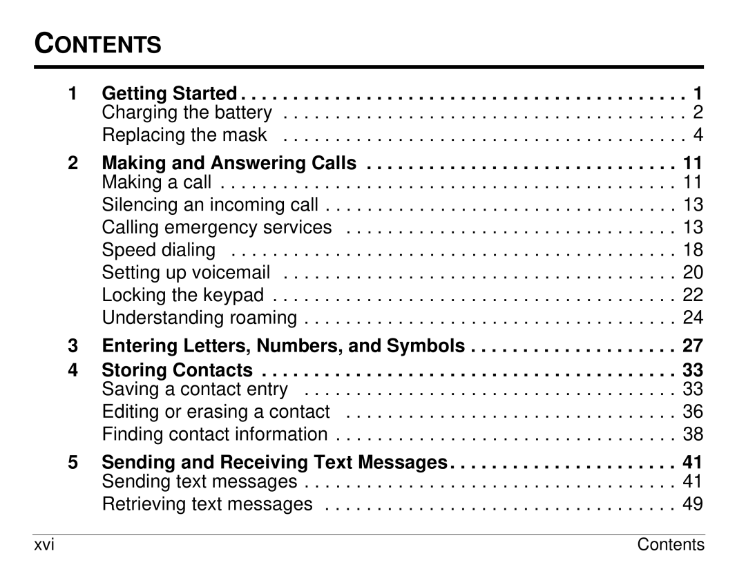 Kyocera KX414 manual Contents 