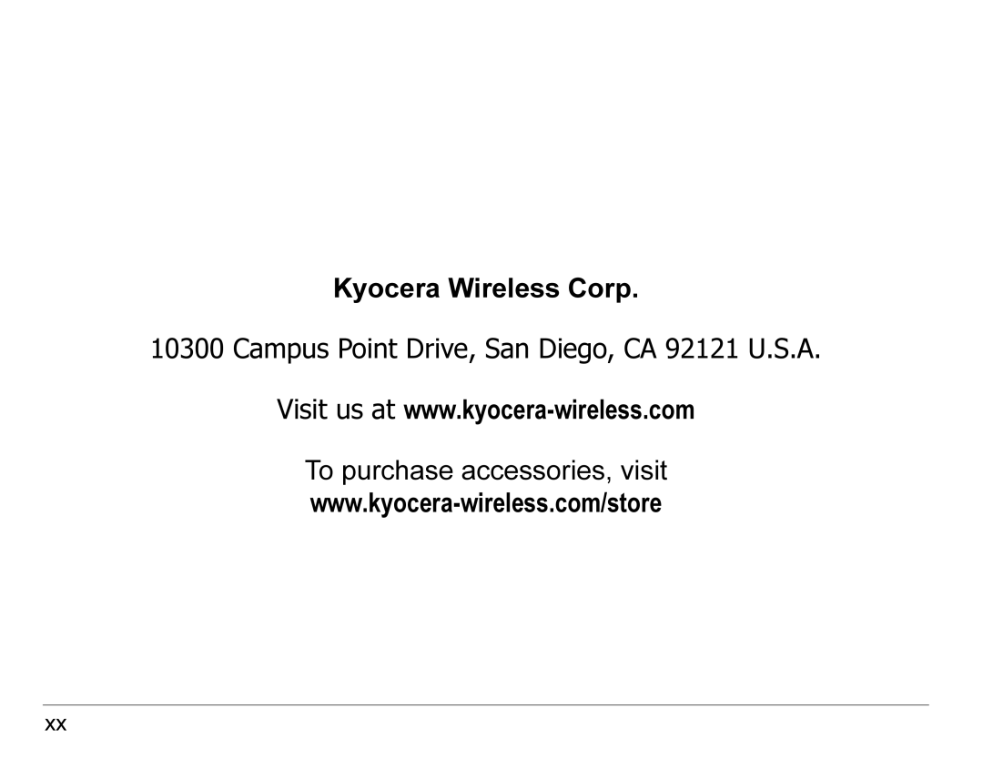 Kyocera KX440 Series manual 