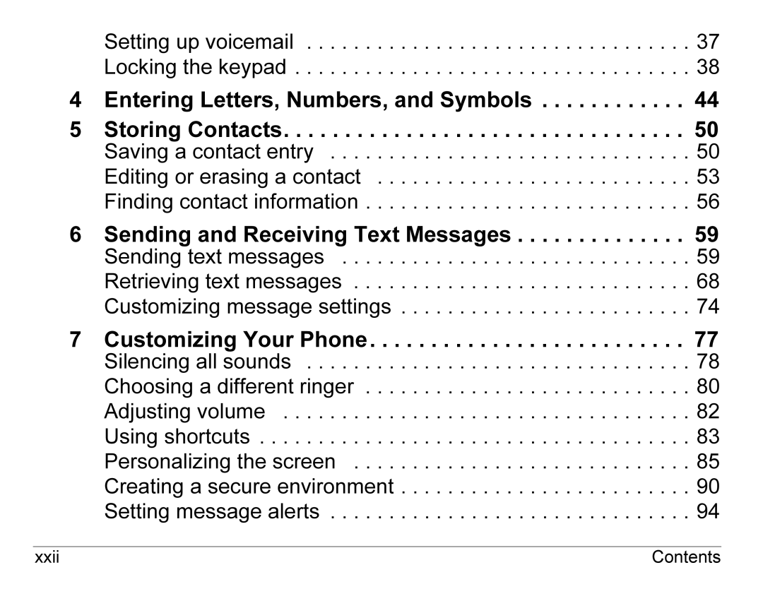 Kyocera KX440 Series manual Customizing Your Phone, Setting up voicemail Locking the keypad 