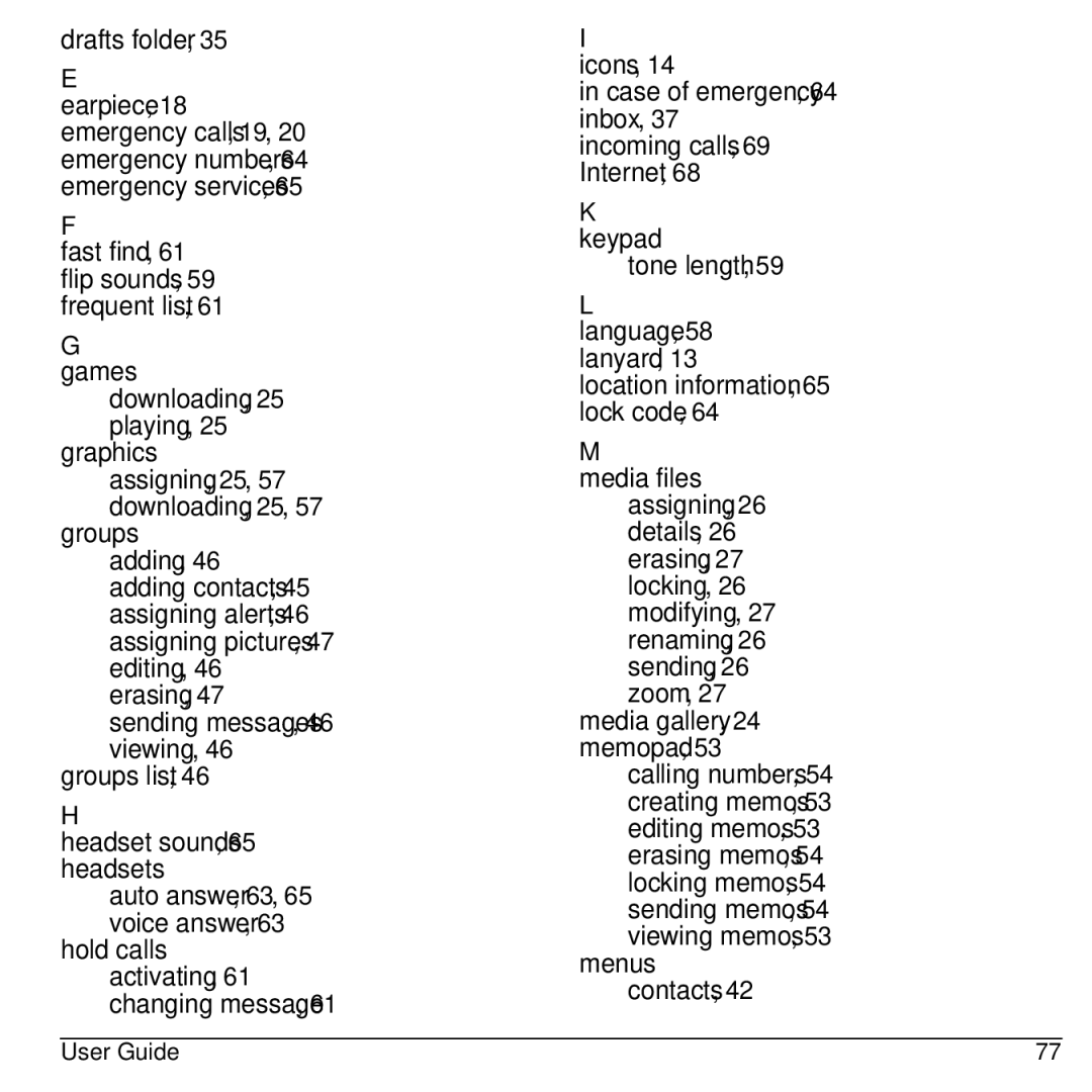 Kyocera KYOCERA S2100 manual Drafts folder 