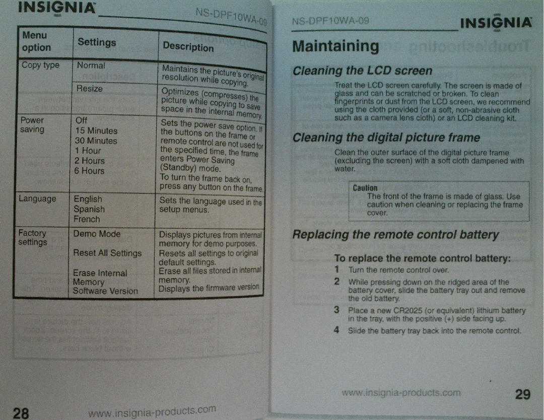 Kyocera NS-DPF10WA-09 manual 