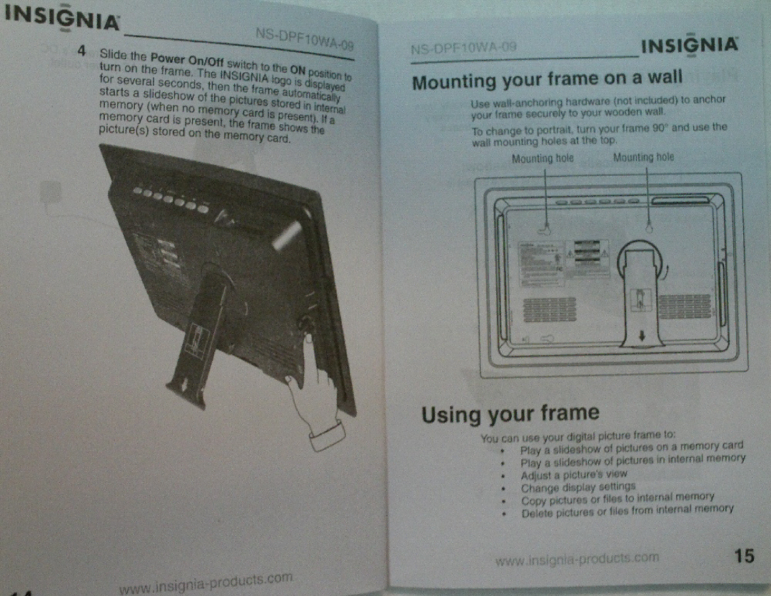 Kyocera NS-DPF10WA-09 manual 