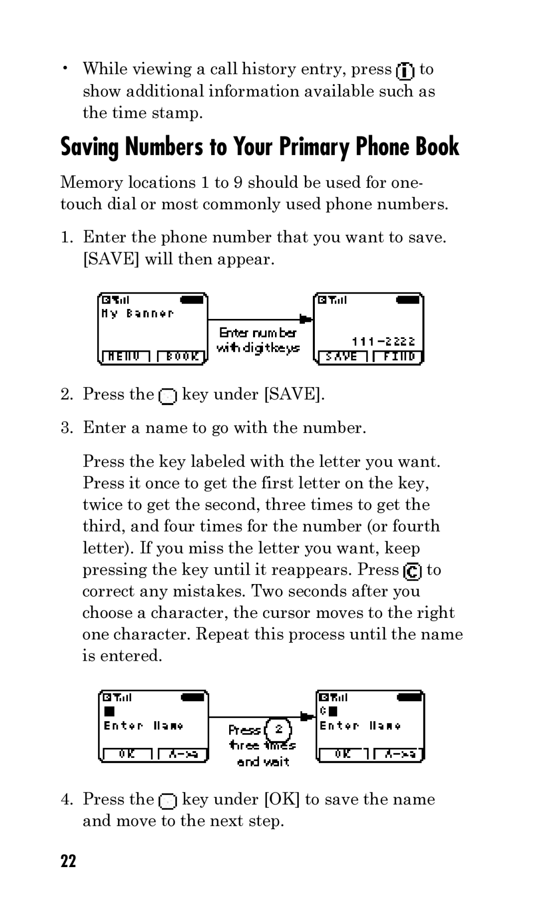 Kyocera Q Phone manual Saving Numbers to Your Primary Phone Book 