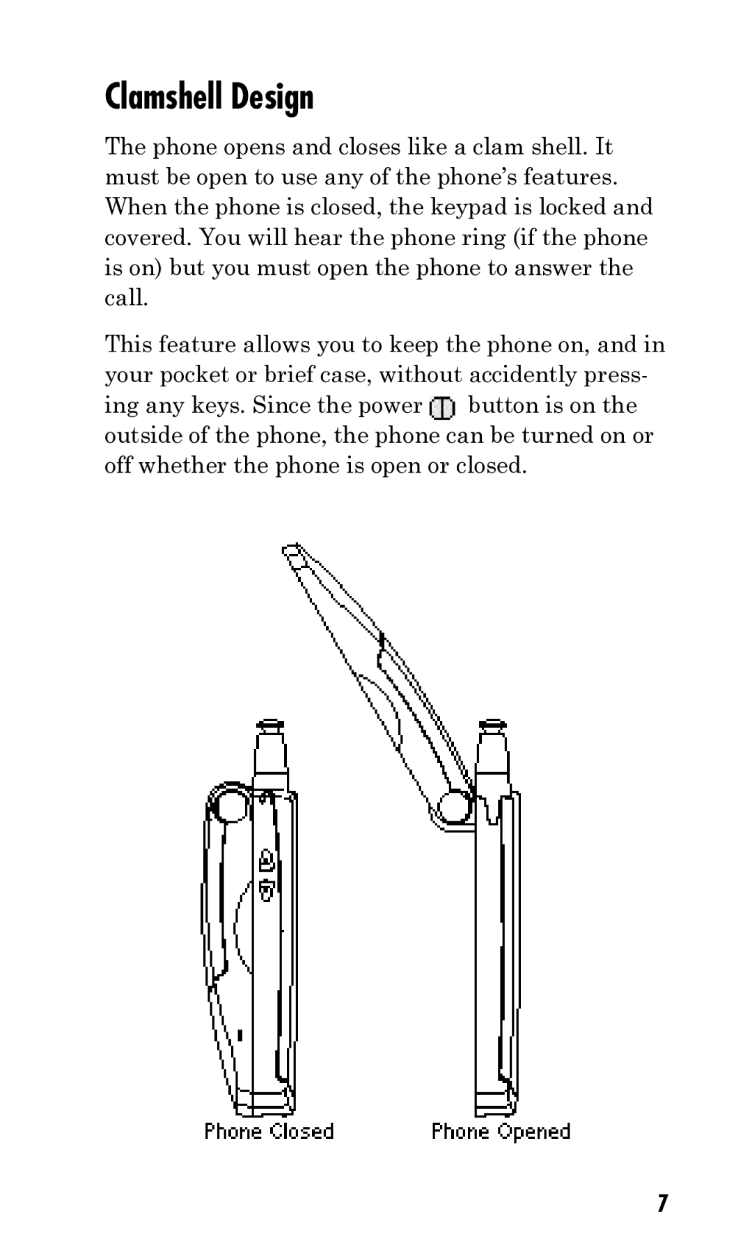 Kyocera Q Phone manual Clamshell Design 