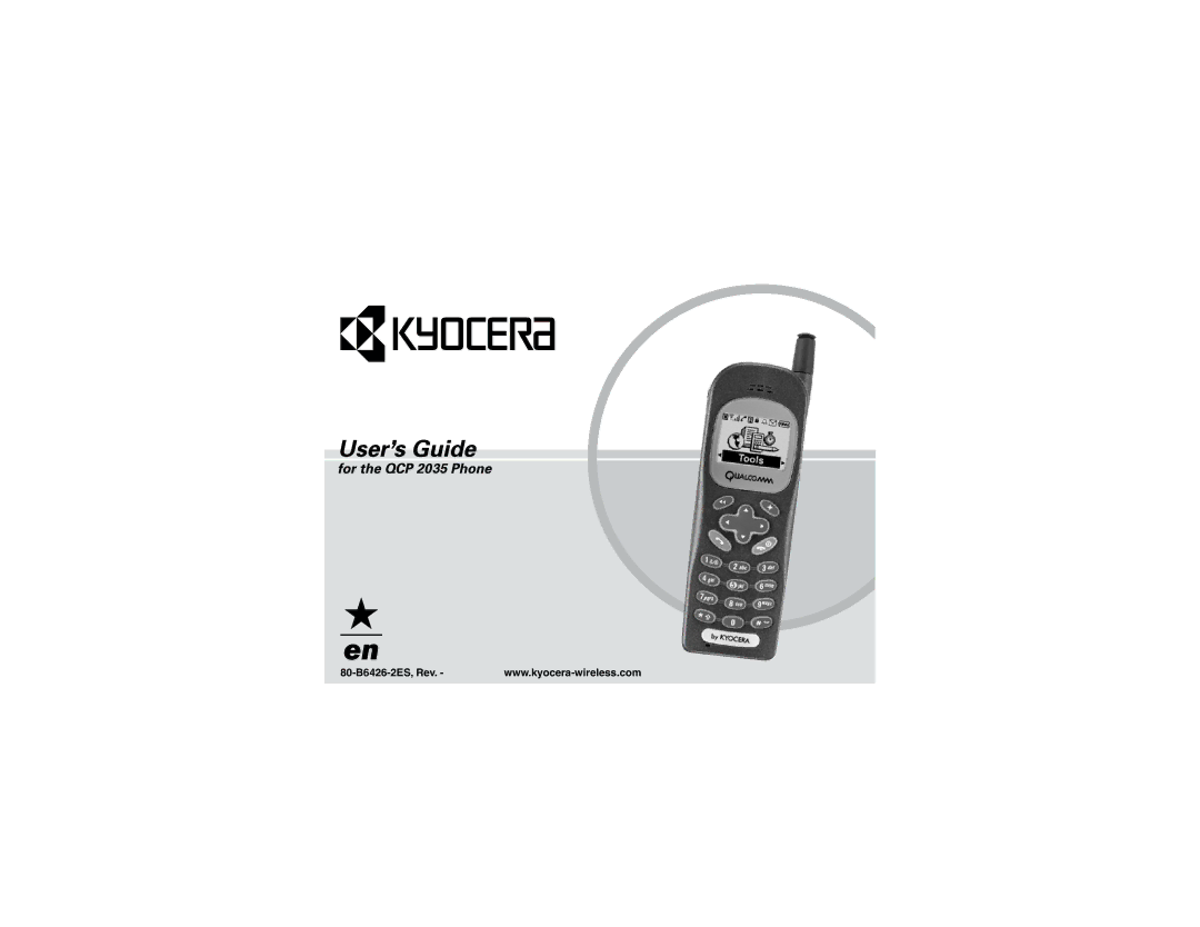 Kyocera QCP 2035 manual 80-B6426-2ES, Rev 