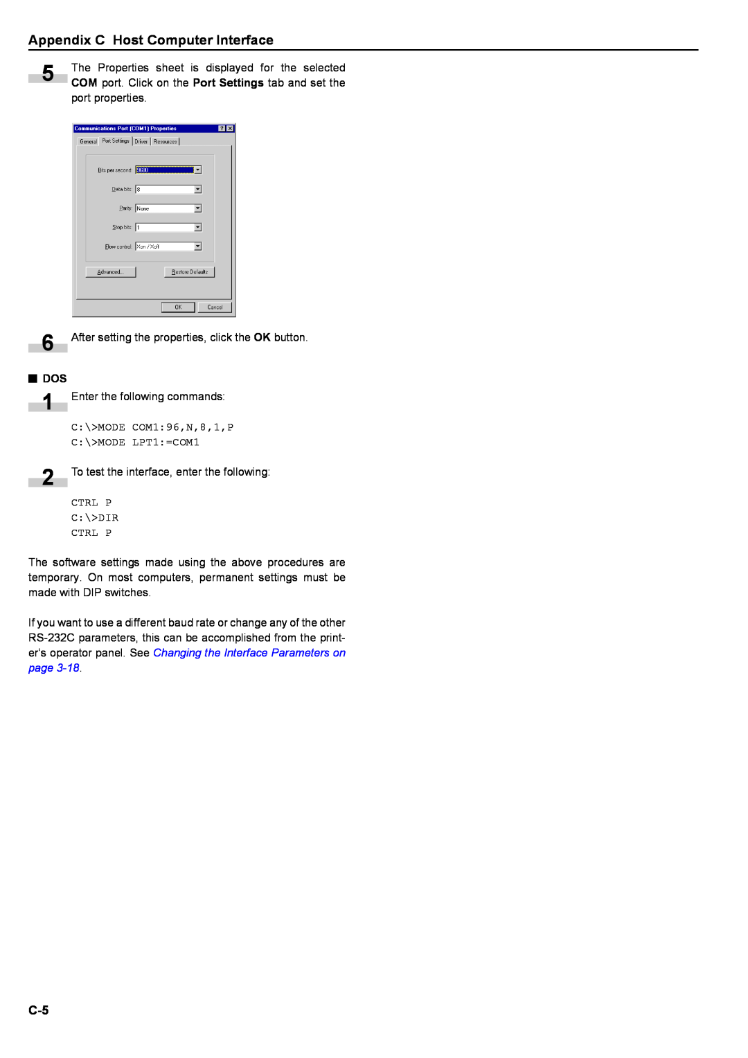 Kyocera S-9100DN manual Appendix C Host Computer Interface, Qdos 