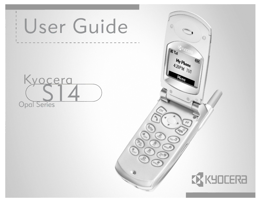 Kyocera S14 manual 