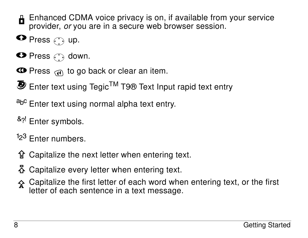 Kyocera S14 manual Getting Started 