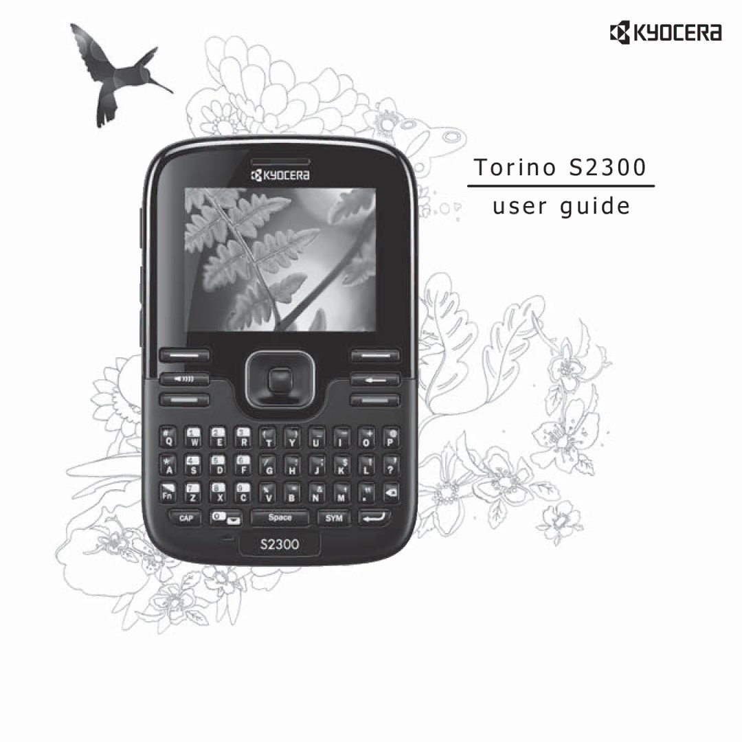 Kyocera S2300 manual R i n o S 2 3 0 E r g u i d e 