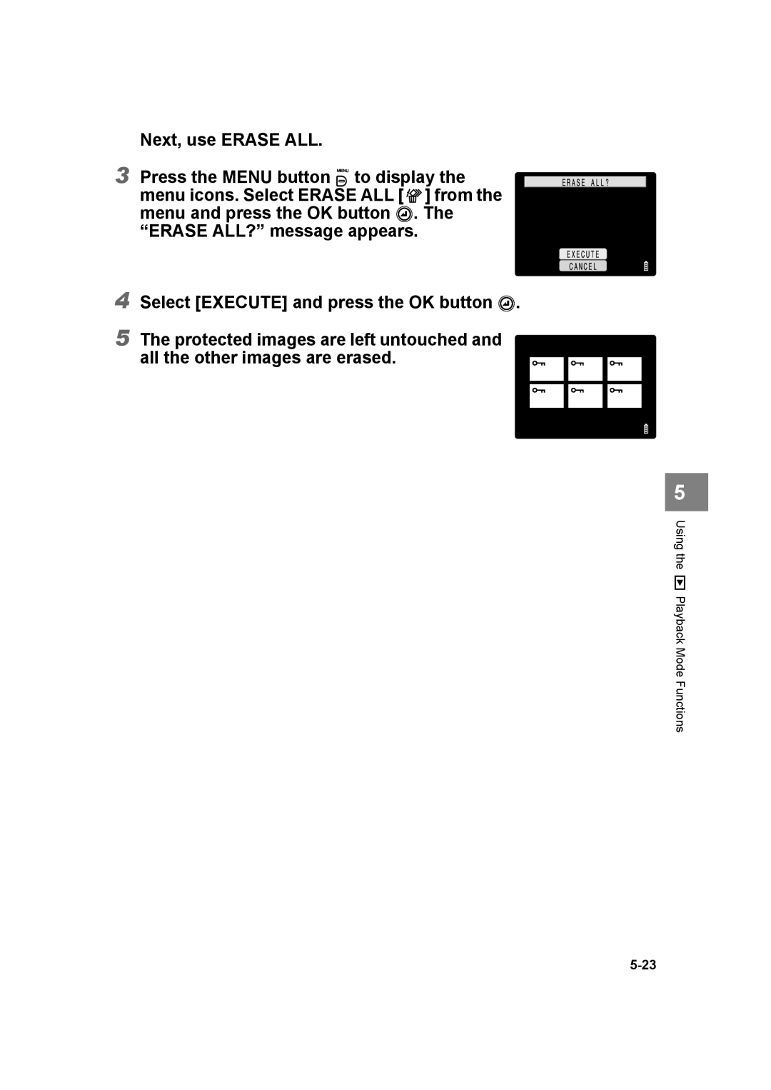 Kyocera SL300R manual Using the P Playback Mode Functions 