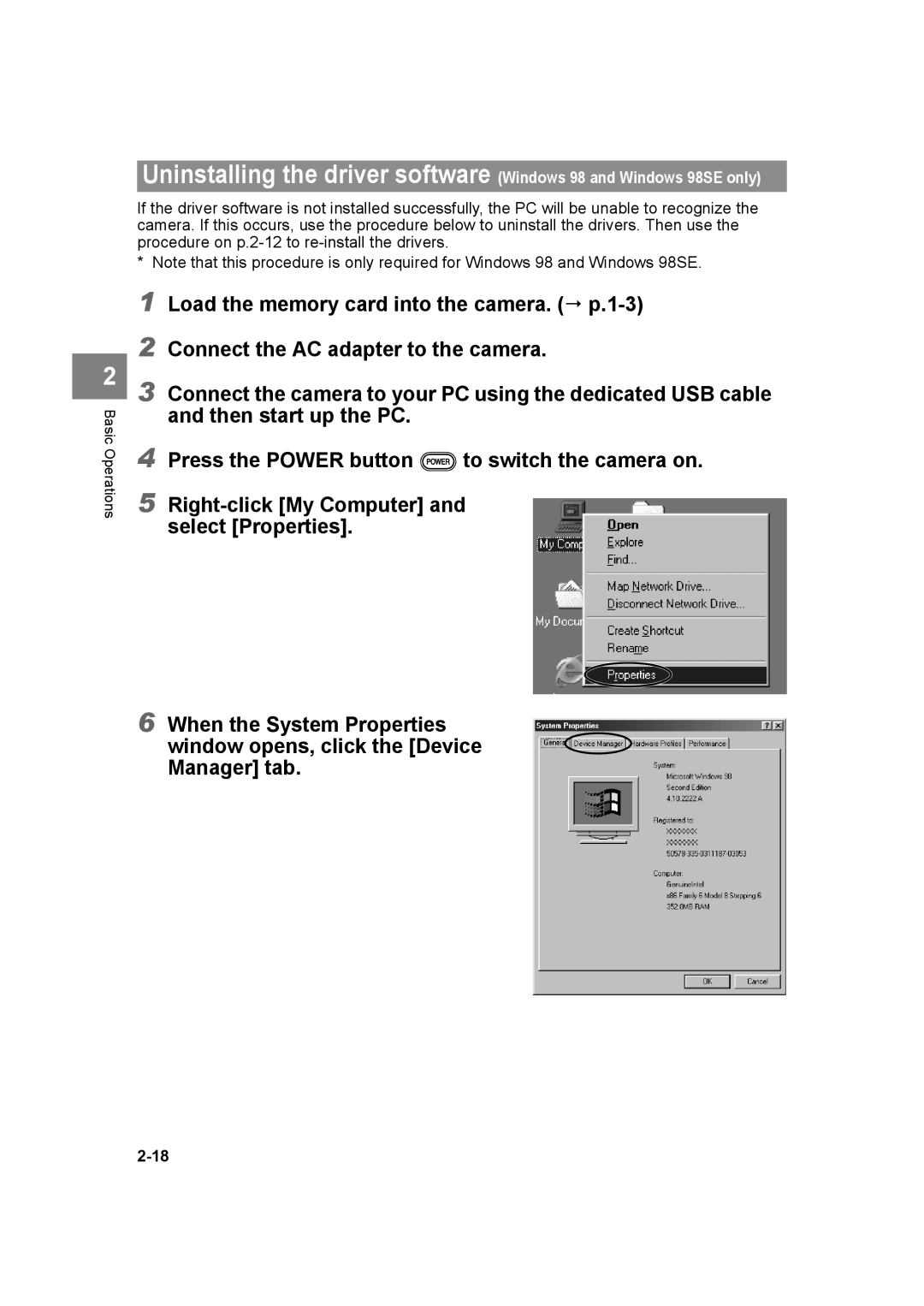 Kyocera SL300R manual Basic Operations 