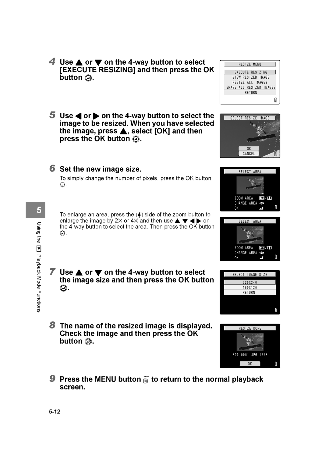 Kyocera SL300R manual Using the P Playback Mode Functions 