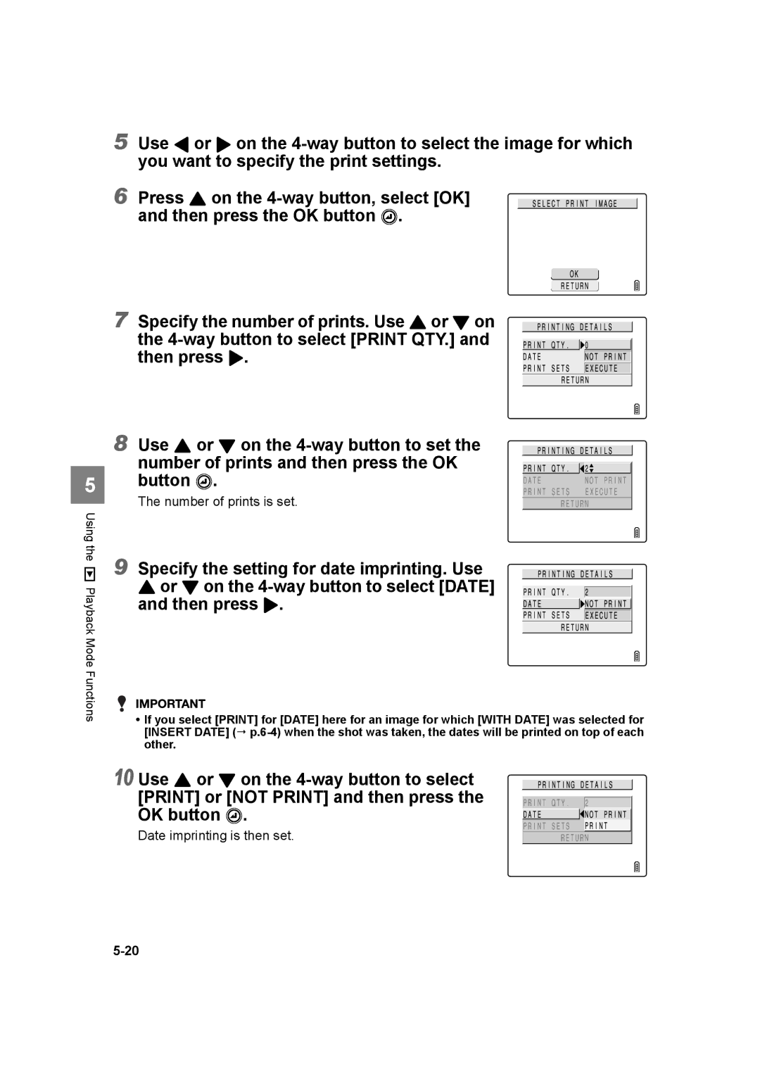 Kyocera SL300RT manual Use L or R on the 4-way button to select the image for which 