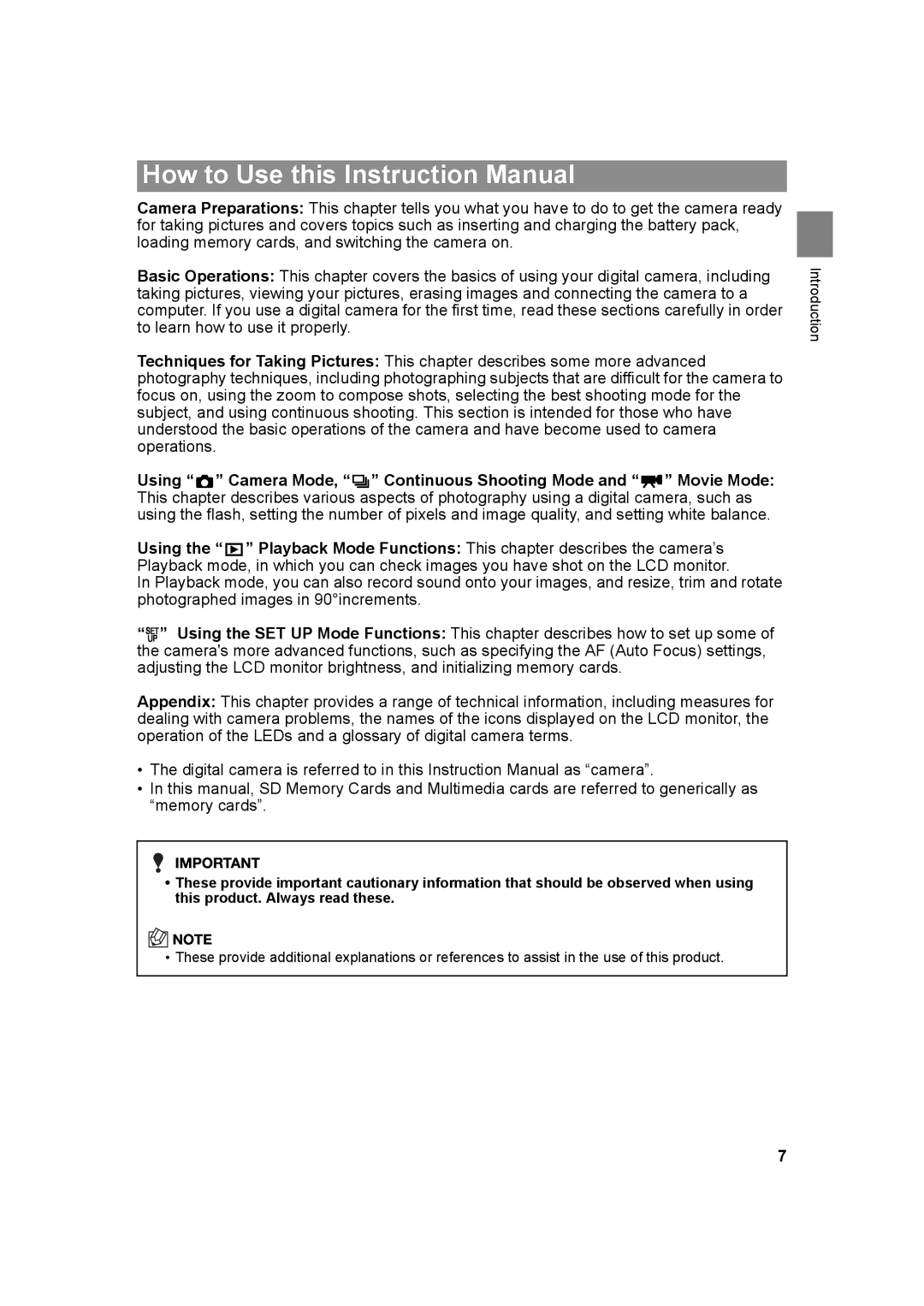 Kyocera SL300RT manual Introduction 