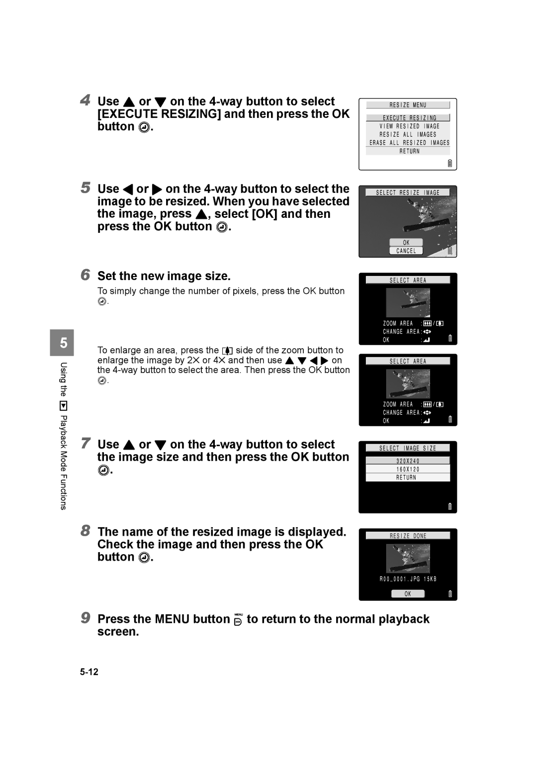 Kyocera SL300RT manual Using the P Playback Mode Functions 