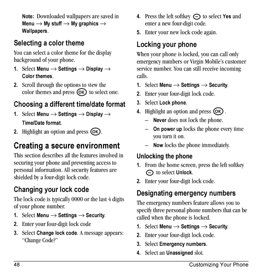 Kyocera VMKX5C manual Creating a secure environment 