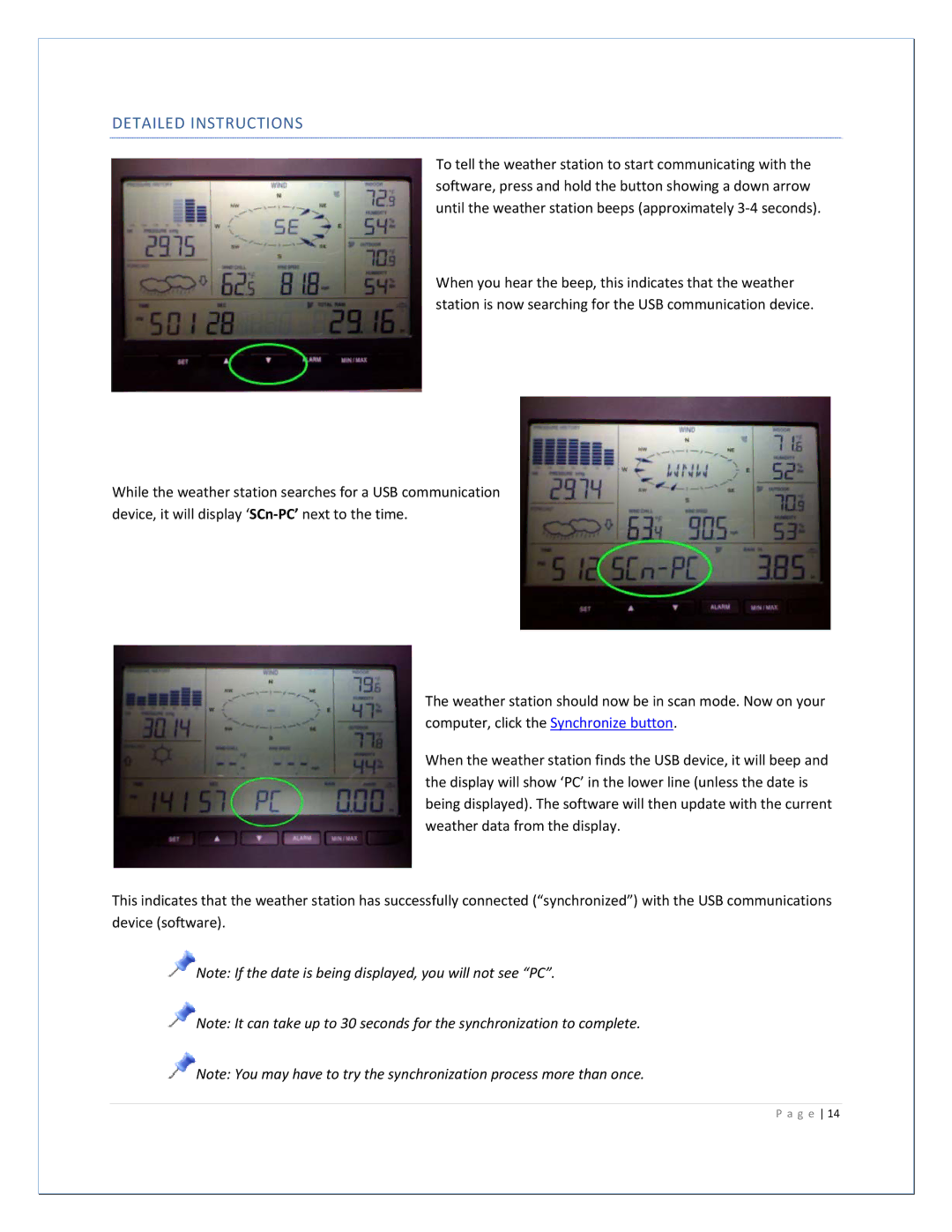 La Crosse Technology 2800 manual Detailed Instructions 