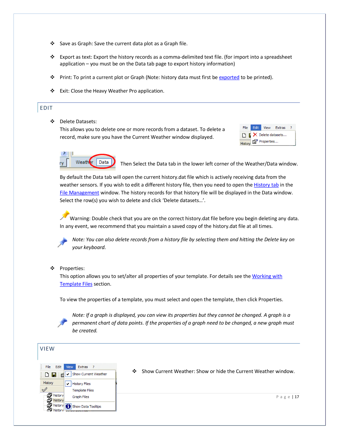 La Crosse Technology 2800 manual Edit, View 