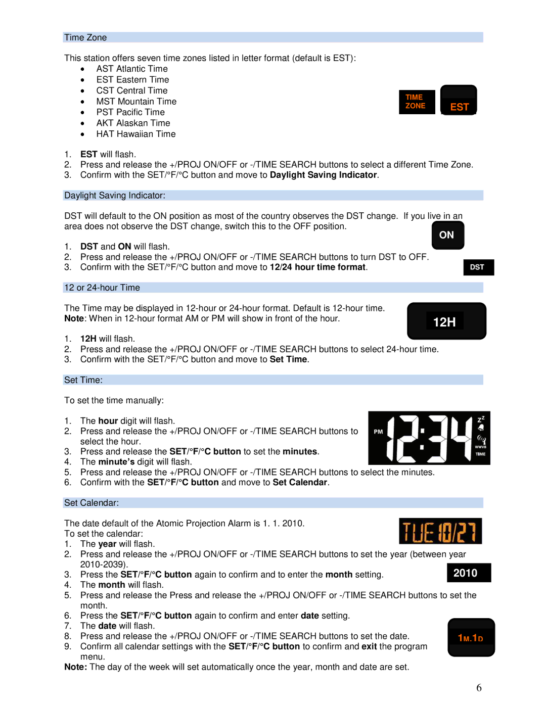 La Crosse Technology 616-146A instruction manual 12H 