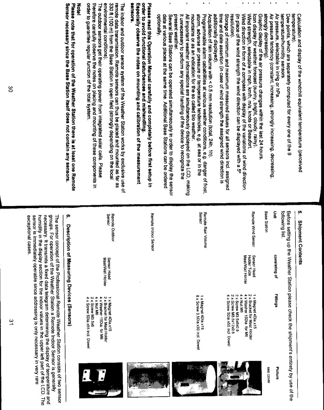 La Crosse Technology Professional Remote Weather Station manual 