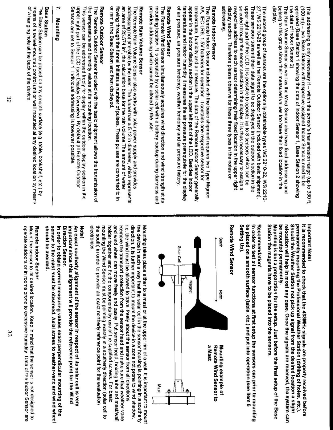 La Crosse Technology Professional Remote Weather Station manual 