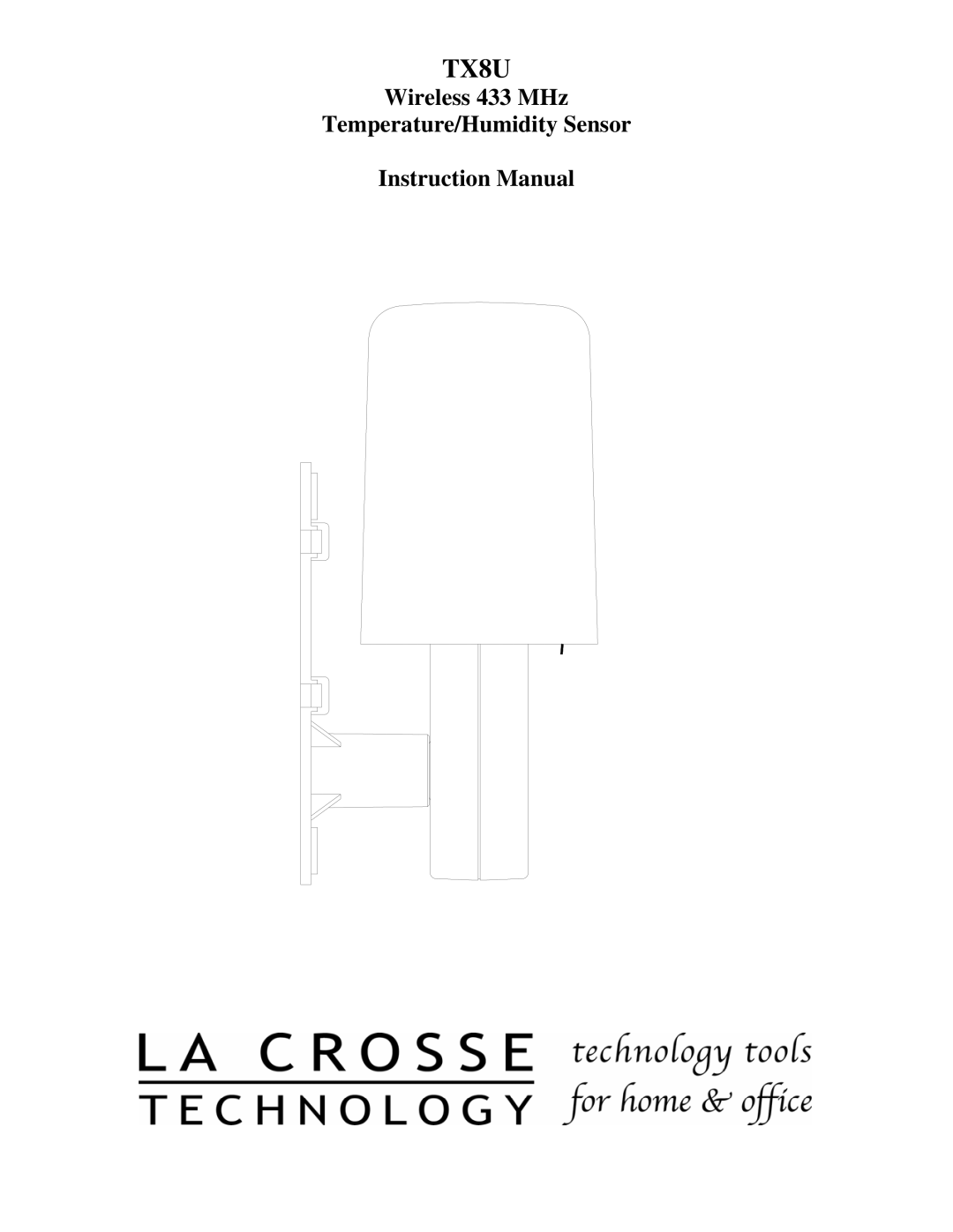 La Crosse Technology TX8U instruction manual 