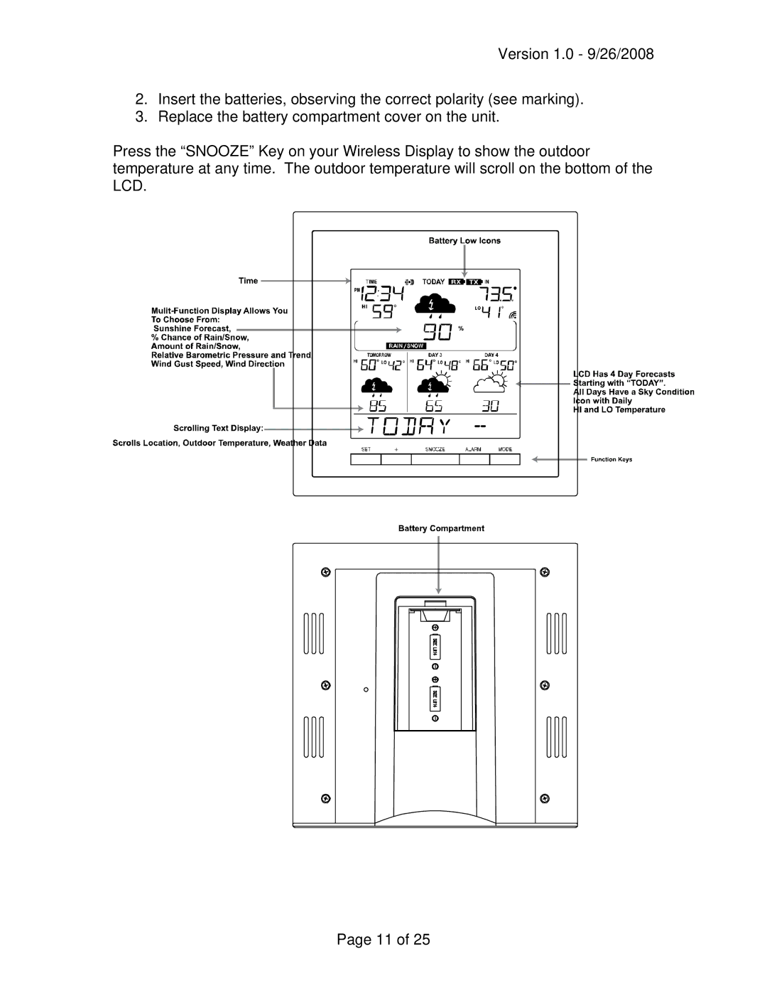 La Crosse Technology WD-3302 owner manual 