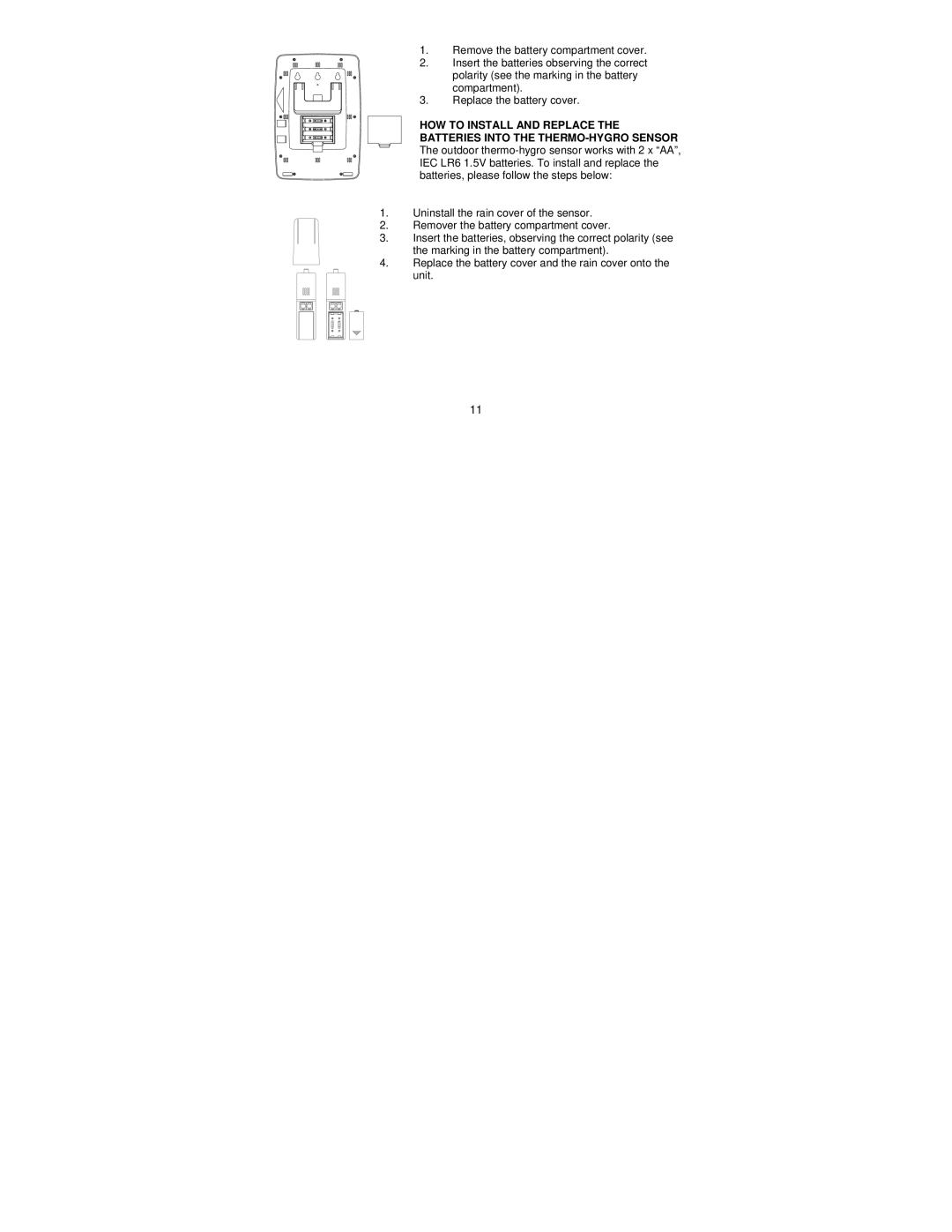 La Crosse Technology WS-1612 operation manual 