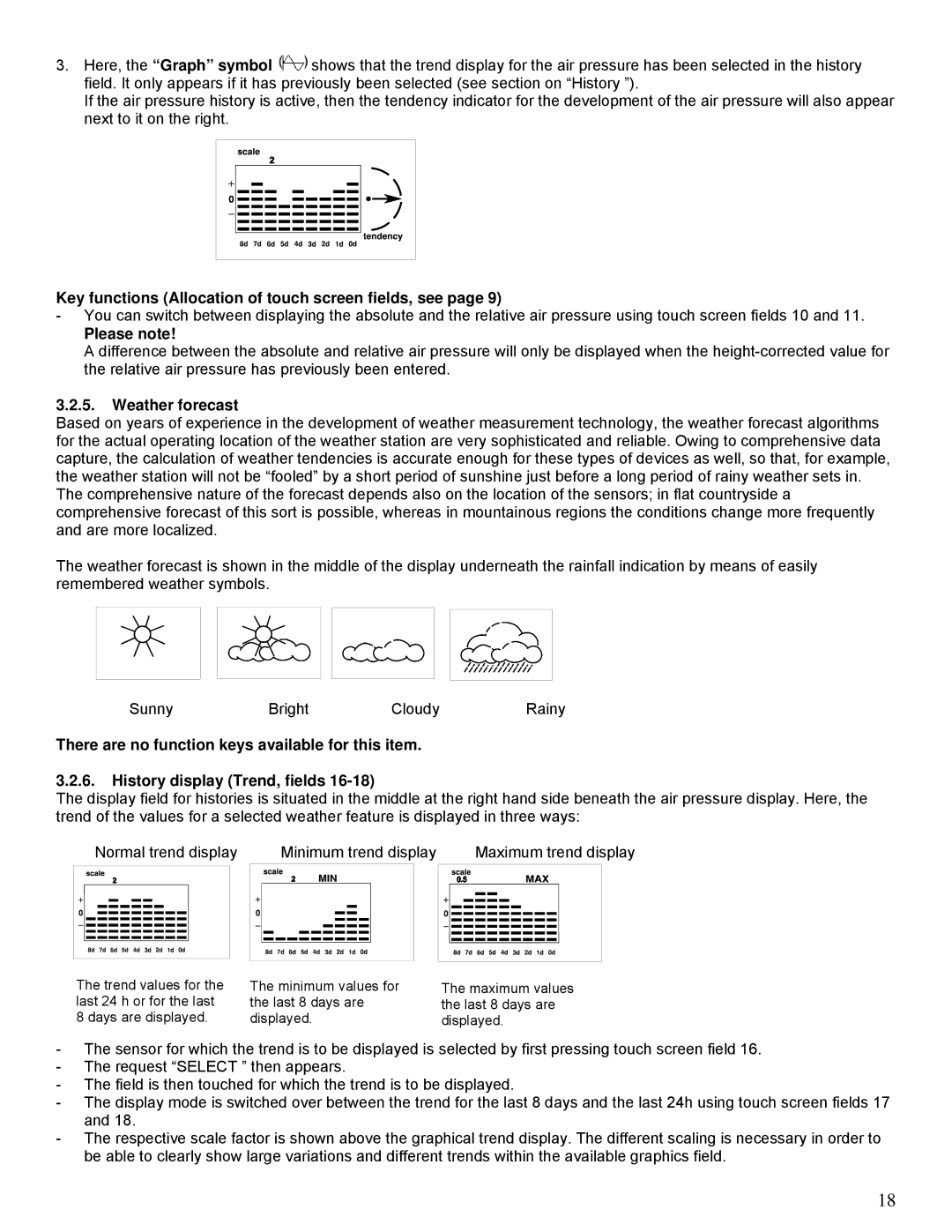 La Crosse Technology WS-2510 manual Weather forecast 