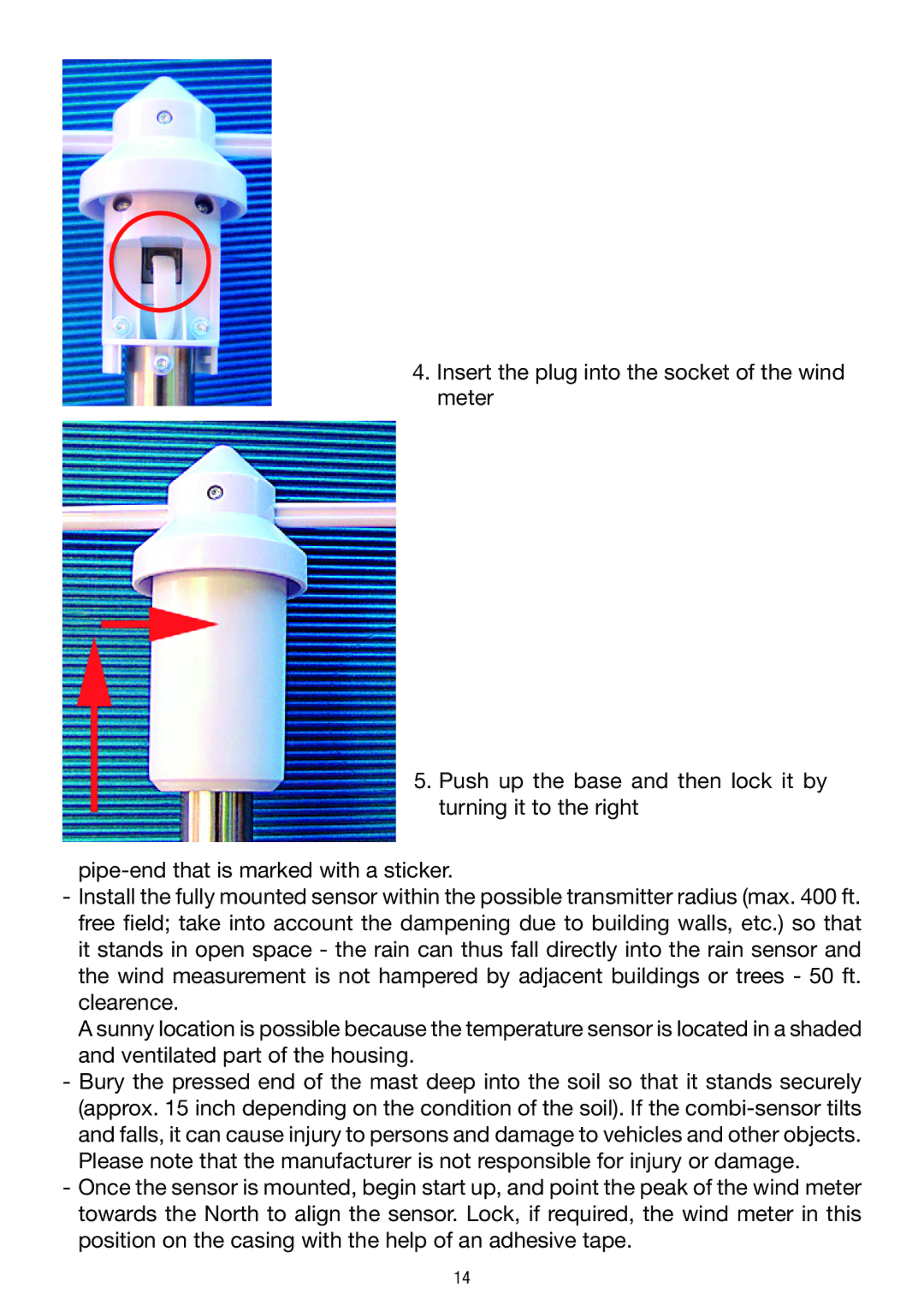 La Crosse Technology WS 550 US operating instructions 