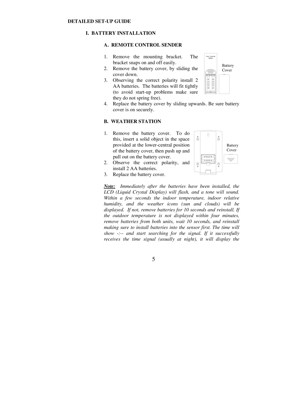 La Crosse Technology WS-7014U instruction manual Weather Station 