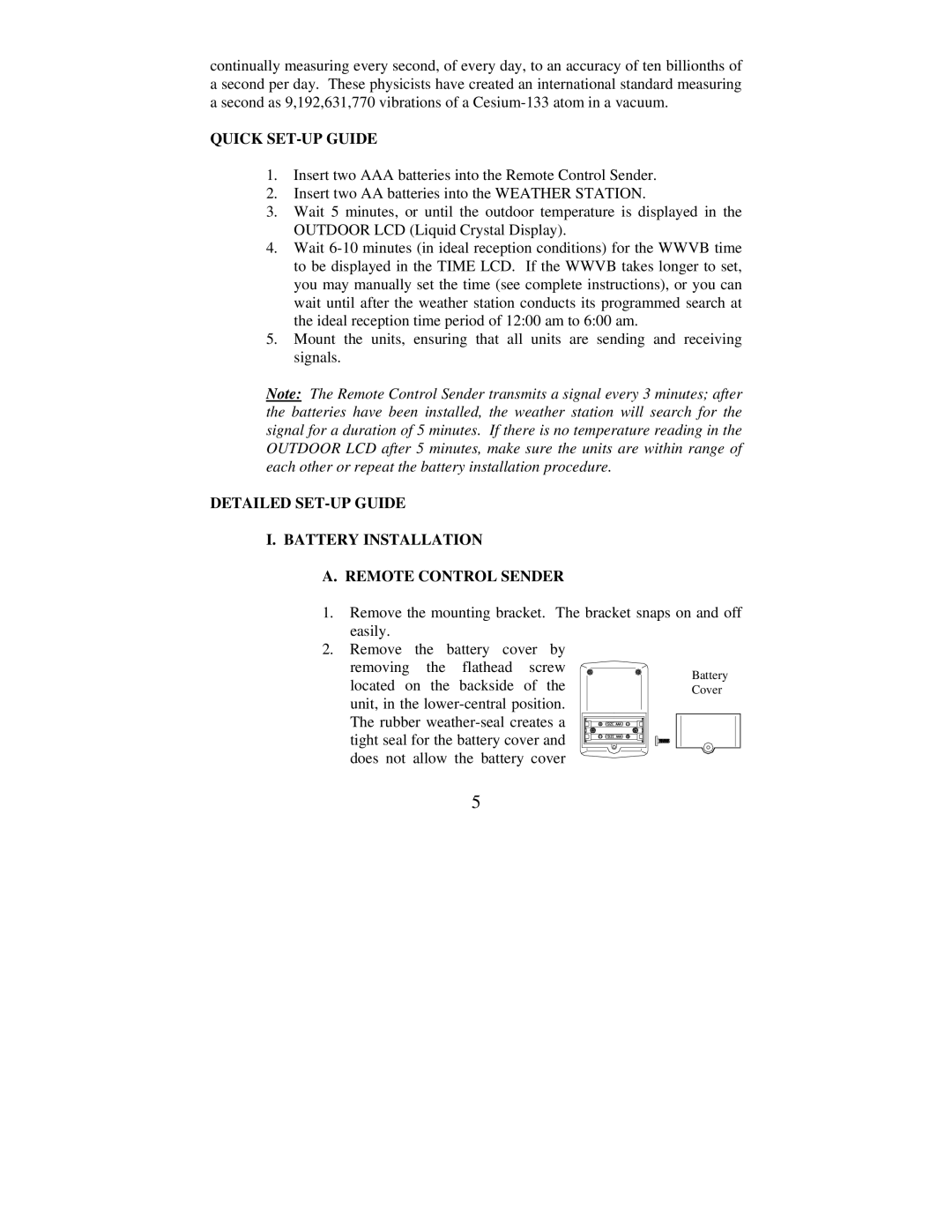 La Crosse Technology WS-7025U instruction manual Quick SET-UP Guide 