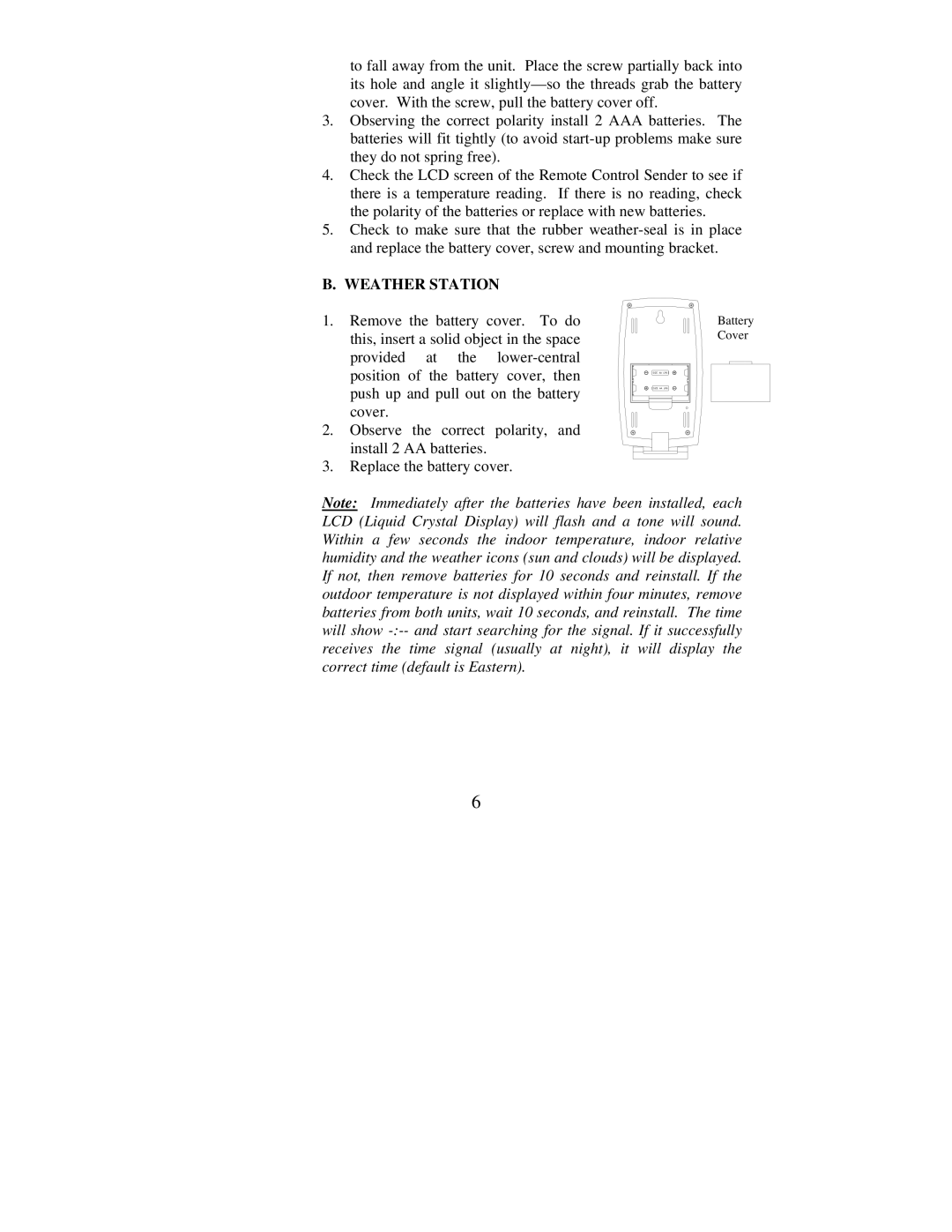 La Crosse Technology WS-7025U instruction manual Weather Station 