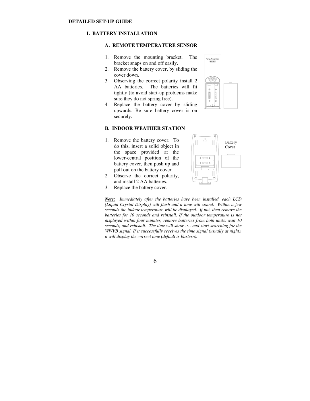 La Crosse Technology WS-7076U instruction manual Indoor Weather Station 