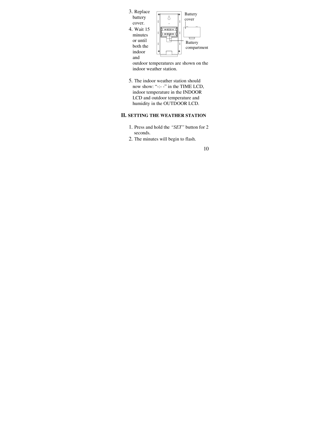 La Crosse Technology WS-7107U instruction manual Replace 