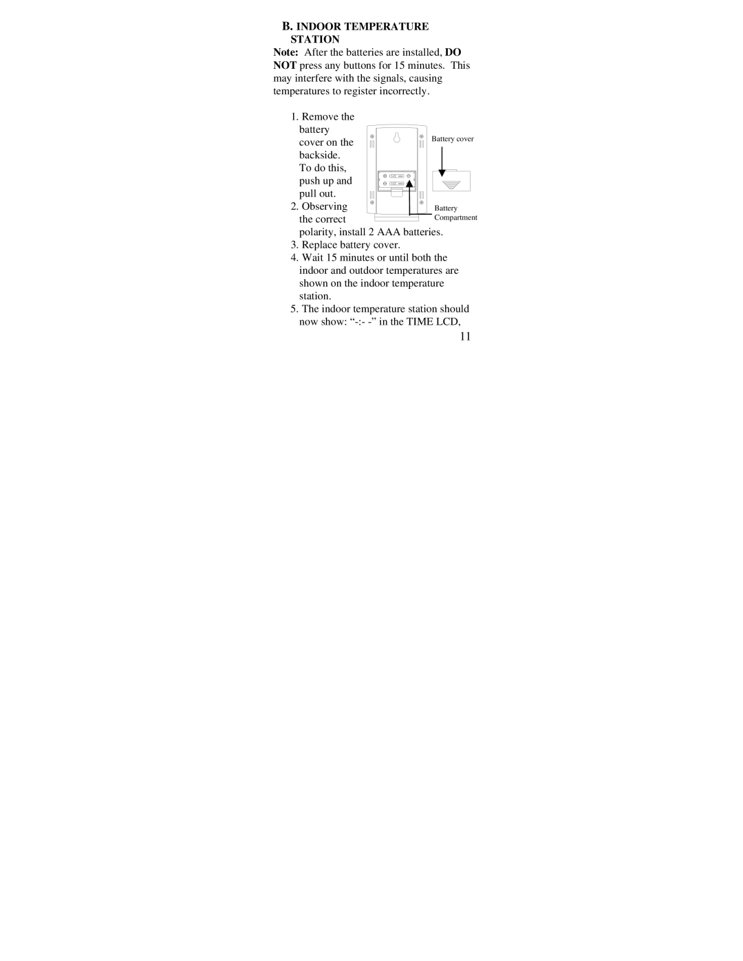 La Crosse Technology WS-7136U instruction manual Indoor Temperature Station 