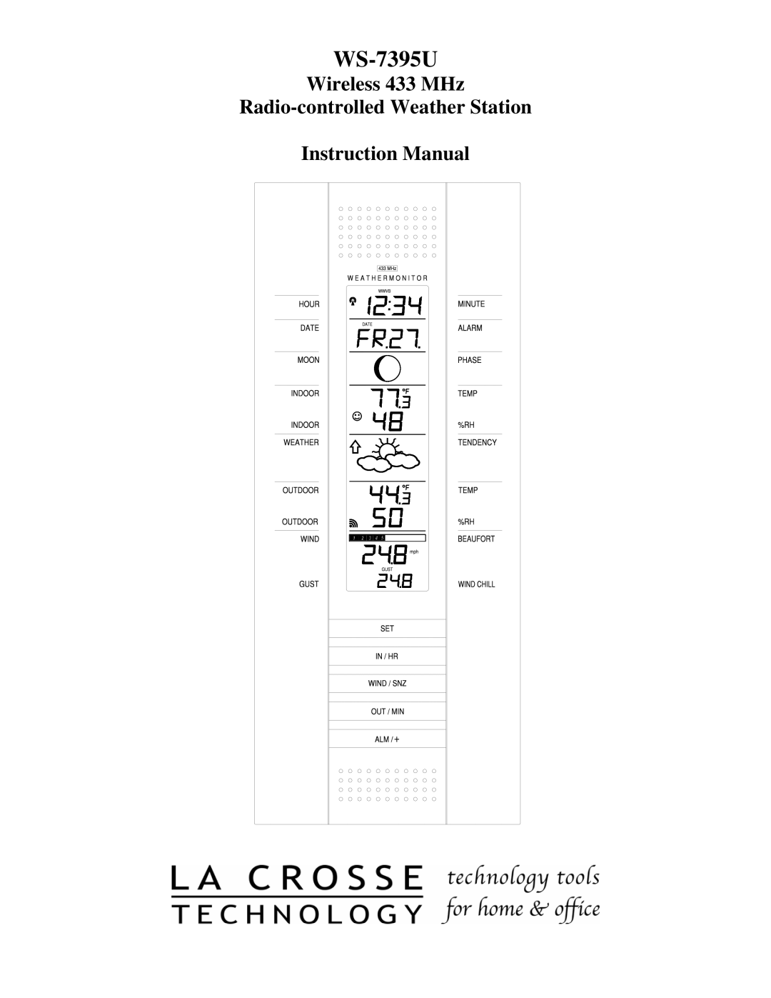 La Crosse Technology WS-7395U instruction manual 