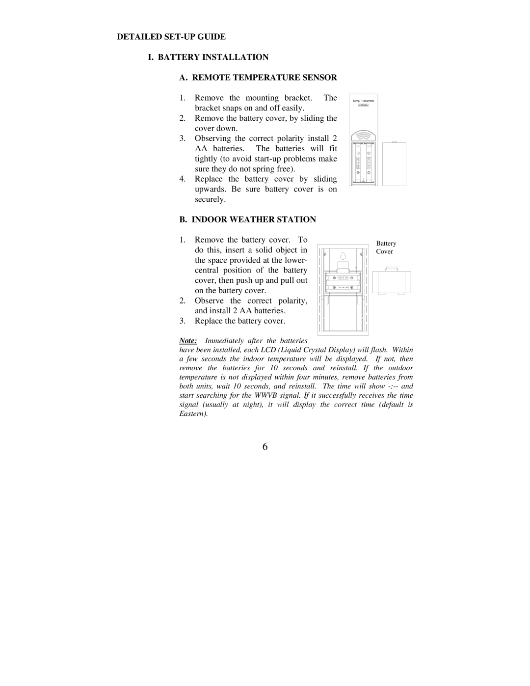 La Crosse Technology WS-9013U instruction manual Indoor Weather Station 