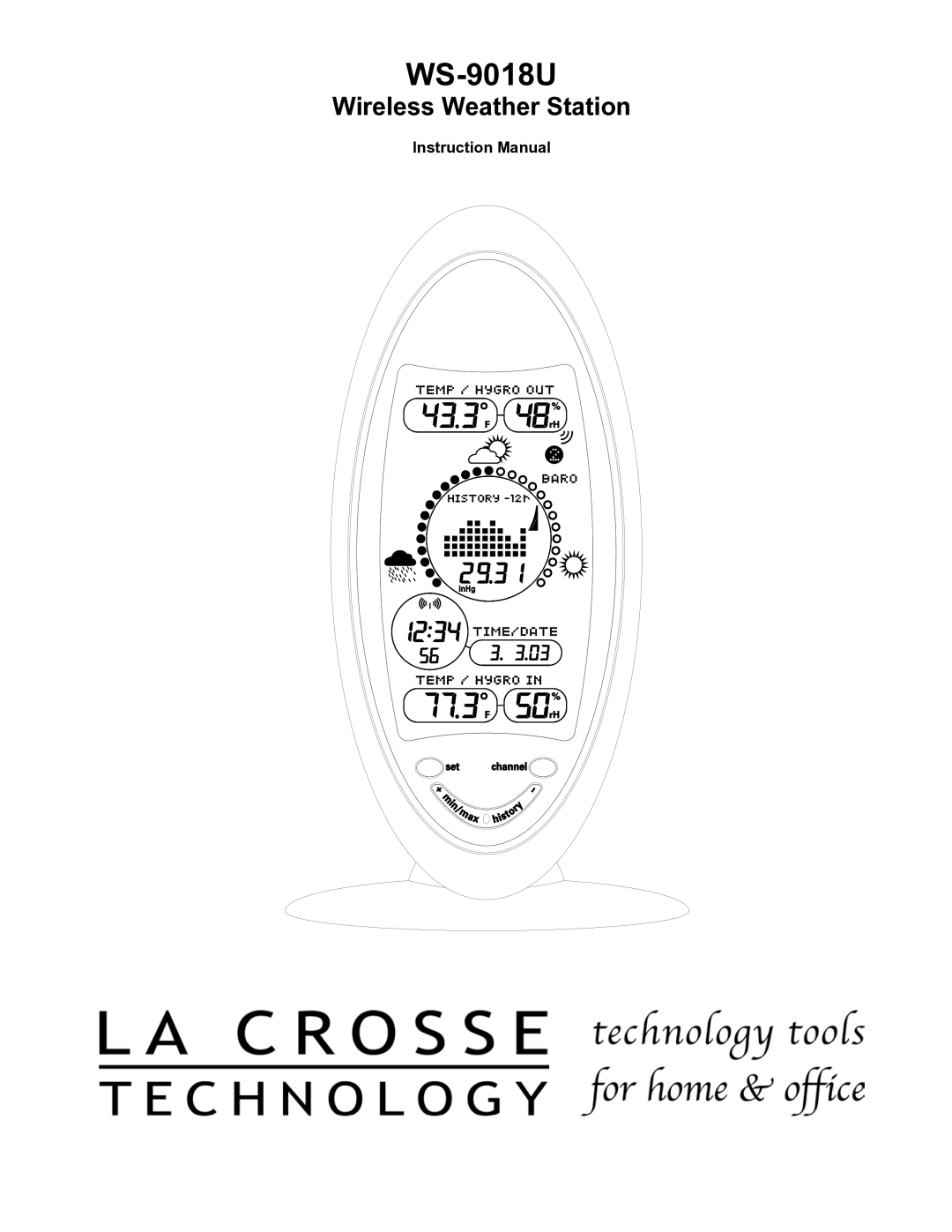 La Crosse Technology WS-9018U instruction manual 