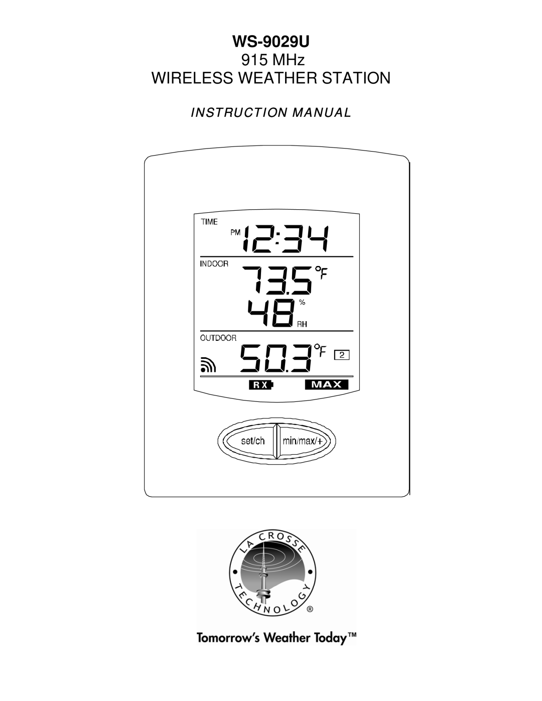 La Crosse Technology WS-9029U instruction manual 