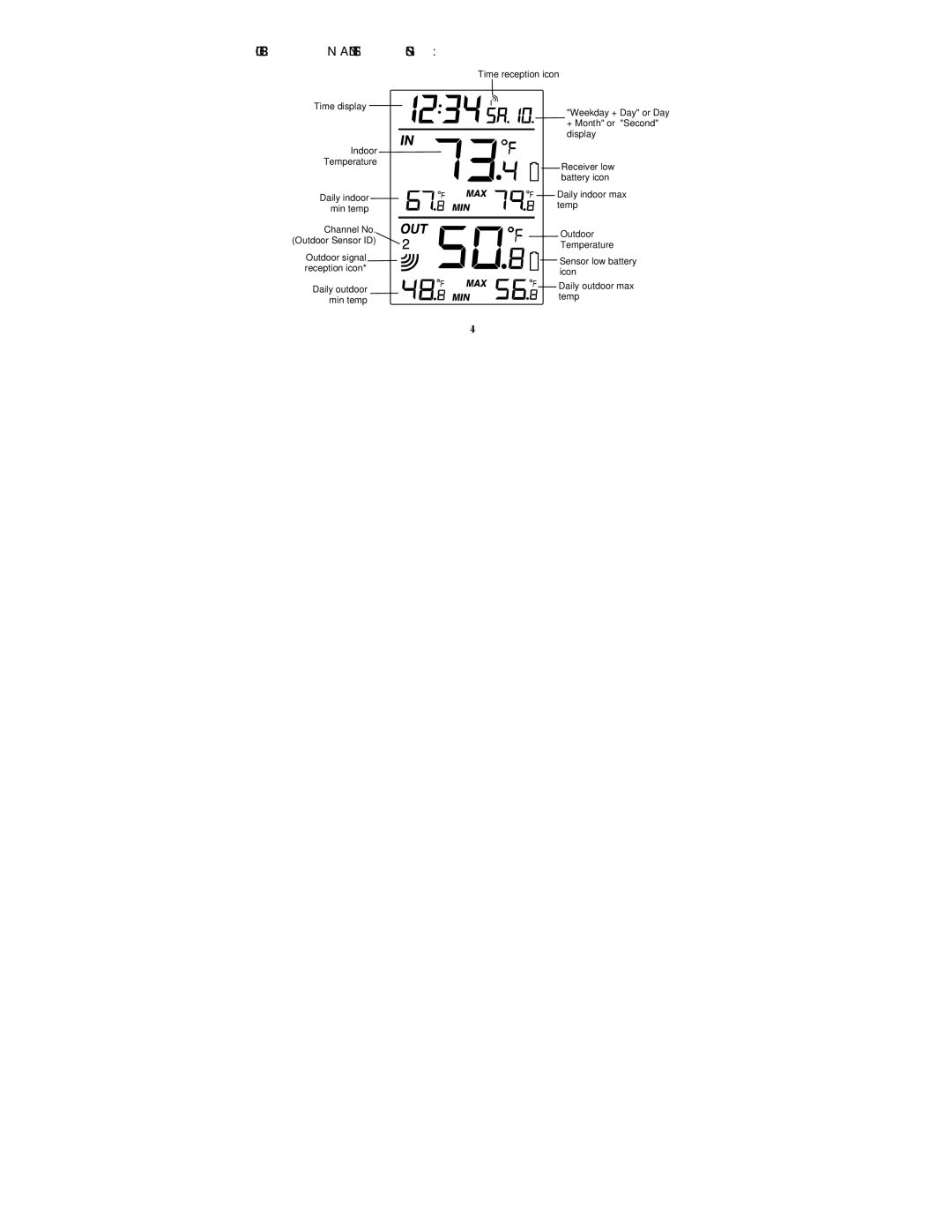 La Crosse Technology WS-9037U-IT manual LCD Screen and Settings 